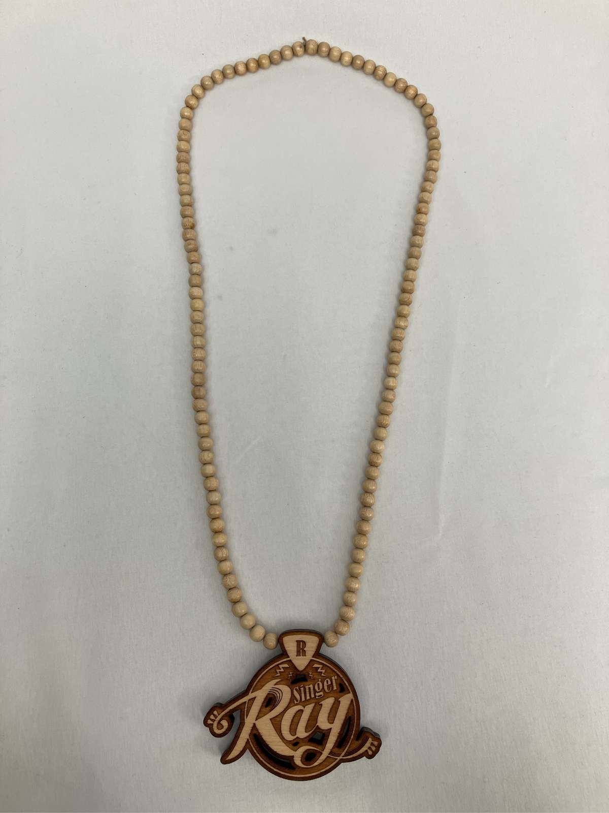 【中古】RAY レイ ネックレス ブラウン ウッド・ビーズ メンズ レディース