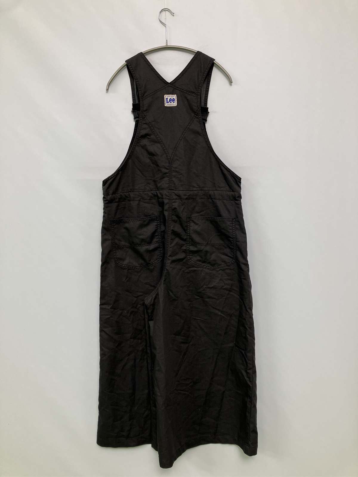 digdig 楽天市場店の【中古】Lee リー サロペット/オーバーオール M ブラック クロップド・半端丈 コットン ストレッチ レディース｜アングル2