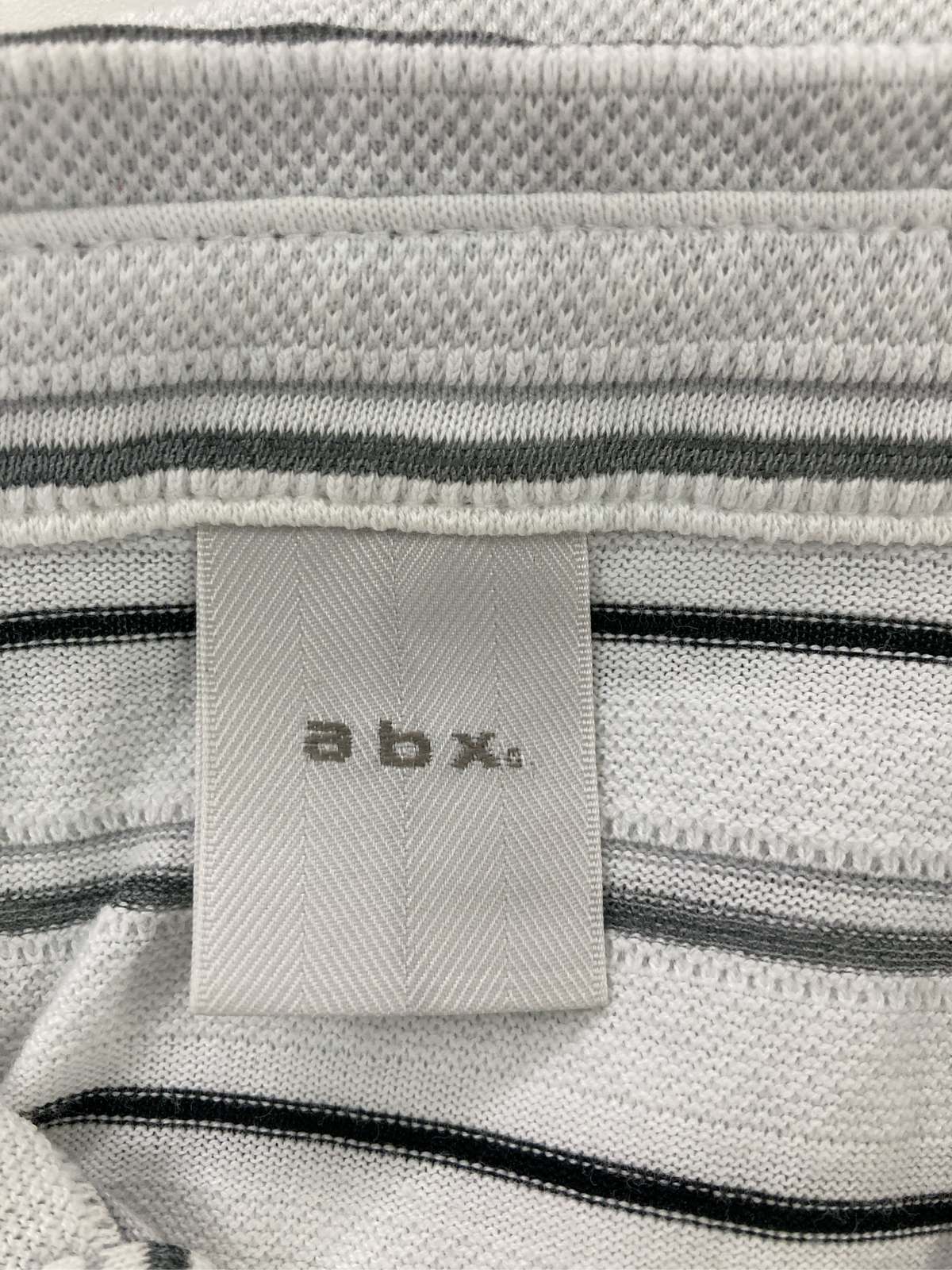 digdig 楽天市場店の【中古】abx ポロシャツ 2 ホワイト ライン柄 ボーダー柄 半袖 レディース｜アングル3