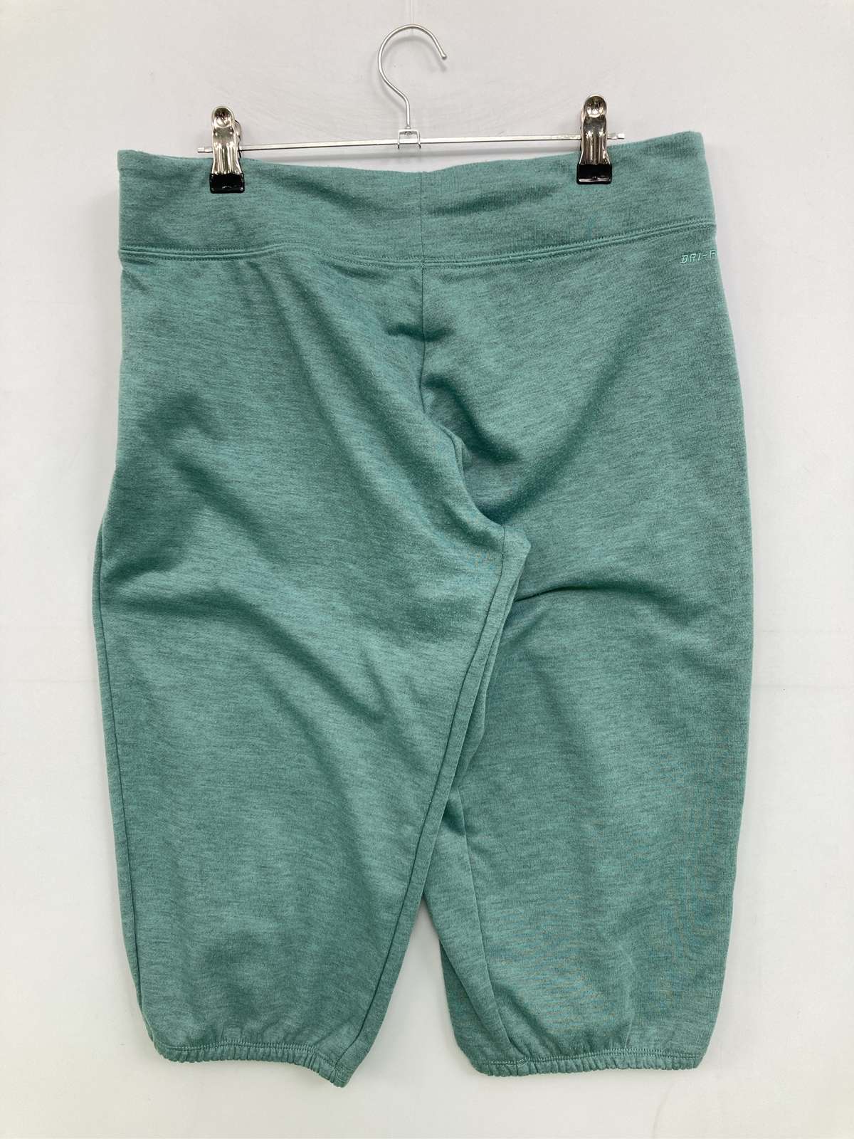 【中古】NIKE ナイキ スウェットパンツ L グリーン 無地 スタンダード レギュラー ウエストゴム・紐 レディース