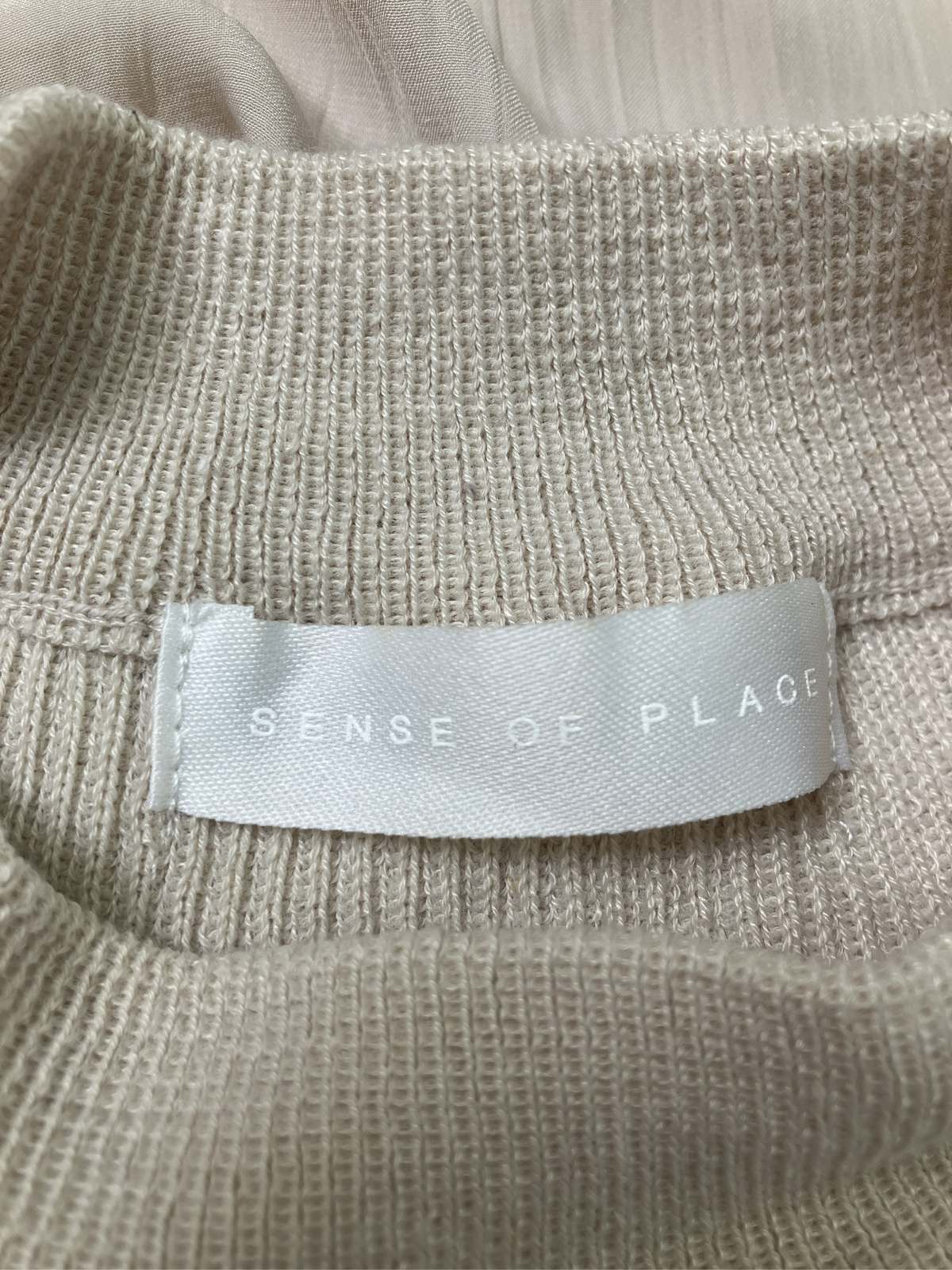 【中古】SENSE OF PLACE センスオブプレイス ワンピース Freeサイズ ベージュ ナイ...