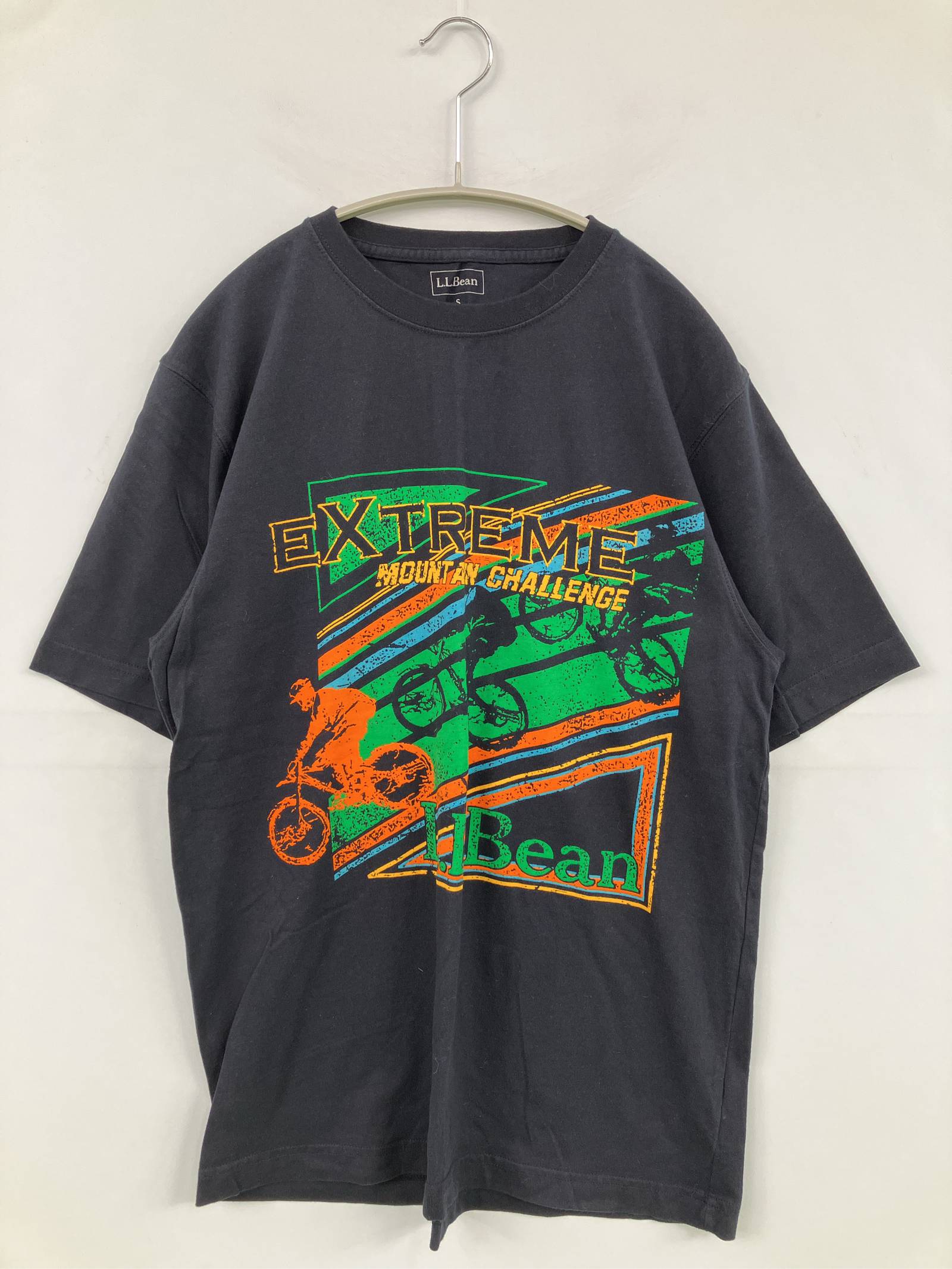 Rakuten - 【中古】L.L.Bean エルエルビーン Tシャツ/カットソー S ブラック 前面プリント 半袖 ミドル丈 クルーネック(丸首) メンズ レディース