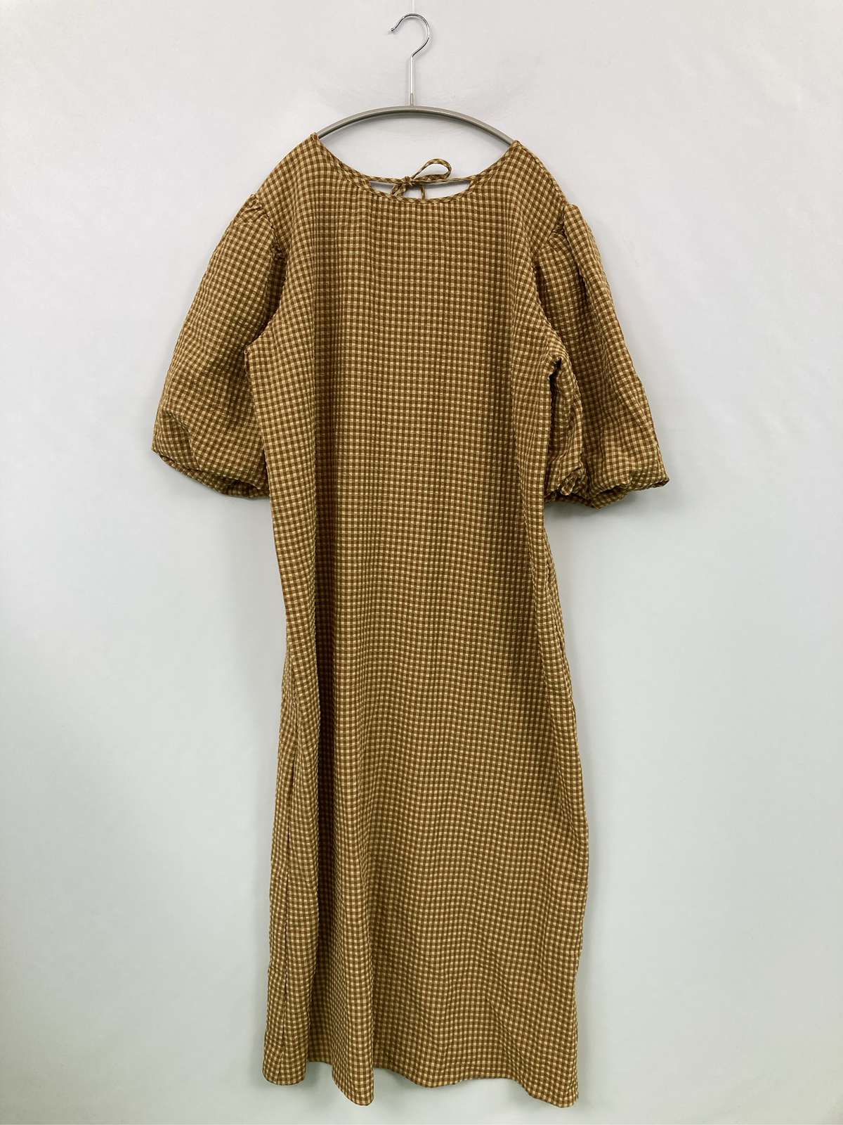 【中古】LOWRYS FARM ローリーズファーム ワンピース F ブラウン コットン チェッ...