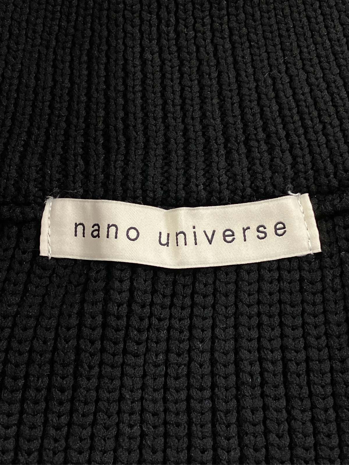 【中古】nano UNIVERSE ナノユニバース ニット/セーター F ブラック ニット 無地 ショート丈 袖なし タートルネック/ハイネック レディース digdig-10075990 digdig 楽天市場店 サンプル画像3