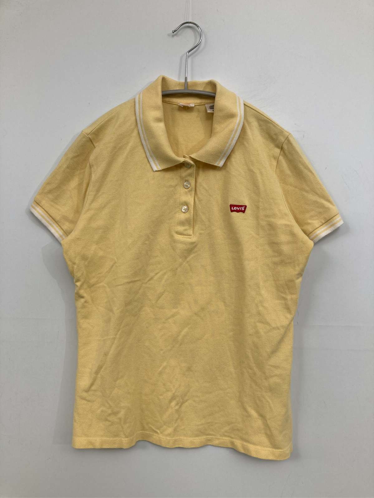 Polo衫 - 【中古】Levi's リーバイス ポロシャツ S イエロー レディース