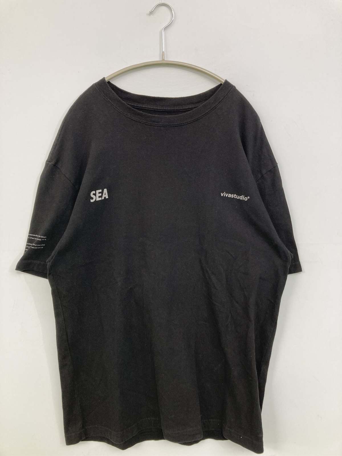 【中古】VIVASTUDIO ビバスタジオ Tシャツ/カットソー M ブラック メンズ レディース