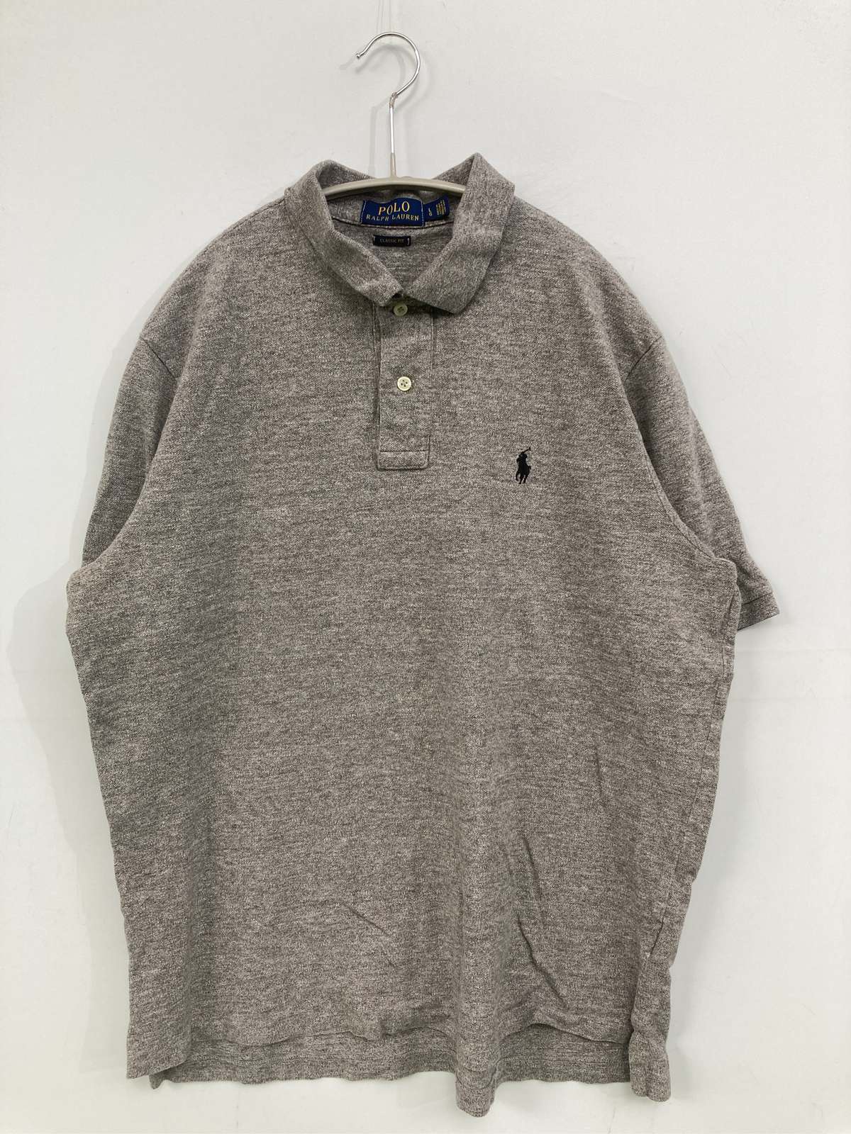 【中古】Polo Ralph Lauren ポロラルフローレン ポロシャツ L グレー メンズ