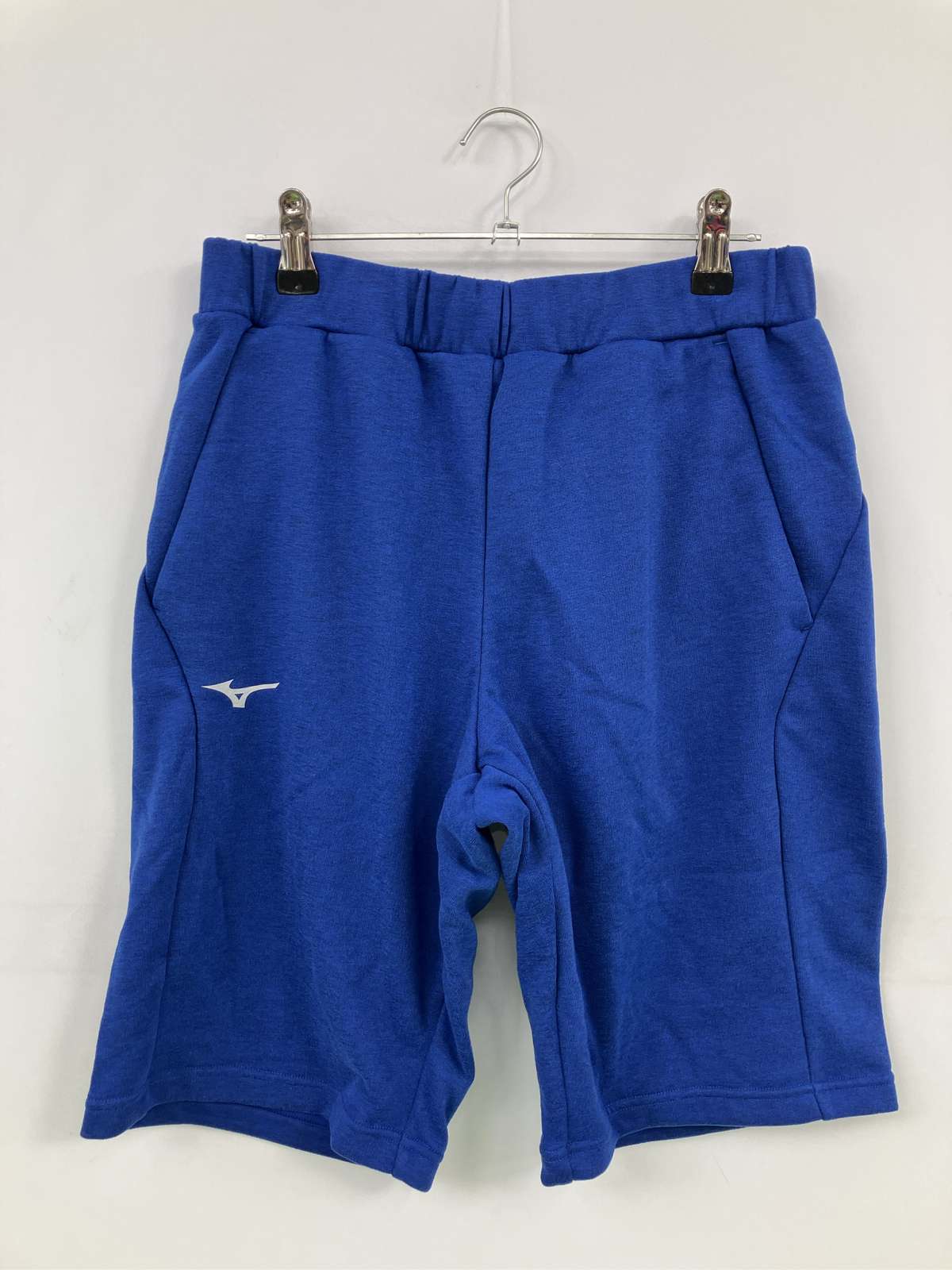 【中古】MIZUNO ミズノ スウェットパンツ L ブルー 無地 ワンポイント ブランドロゴ スタンダード レギュラー ウエストゴム・紐 レディース