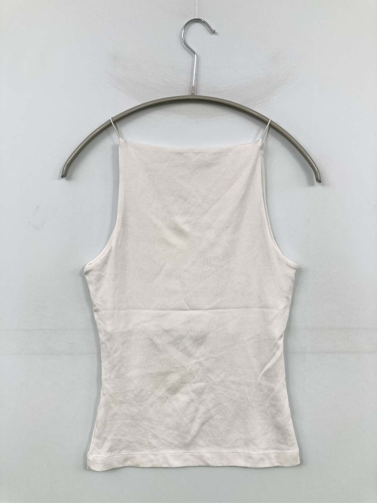 【中古】ZARA ザラ キャミソール S ホワイト 無地 カップなし レディース