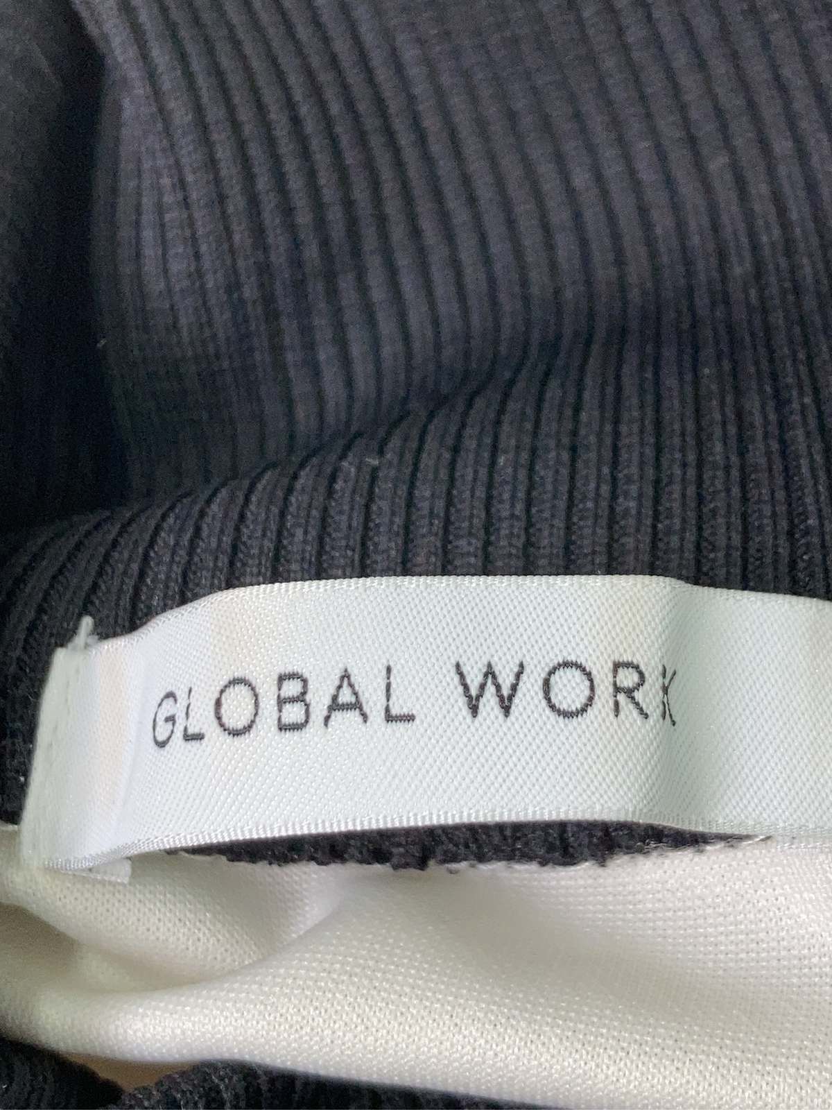 【中古】GLOBAL WORK グローバルワーク ブルゾン F ホワイト 無地 ライン柄 ショート丈 フードなし ジップアップ レディース ブランド古着 digdig-10081736 digdig 楽天市場店 サンプル画像3