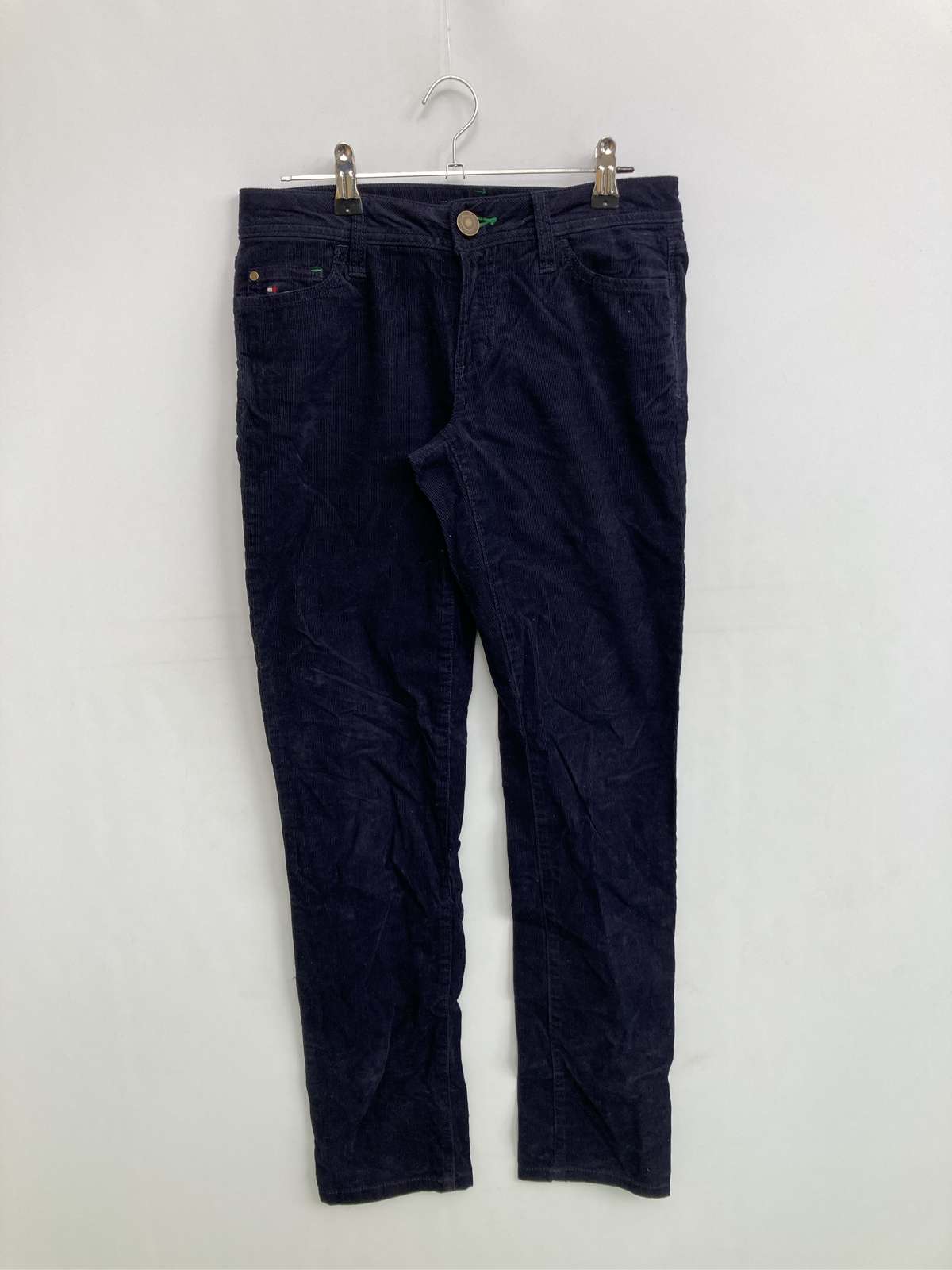 【中古】TOMMY HILFIGER トミーヒルフィガー パンツ S ネイビー レディース