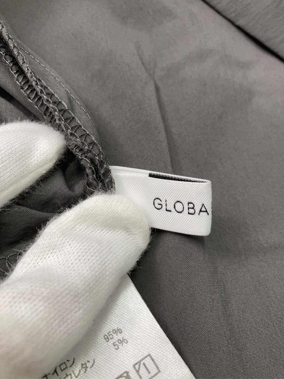 【中古】GLOBAL WORK グローバルワーク ジャンパースカート F グレー ナイロン 無地 台形 レディース ブランド古着 digdig-10081860 digdig 楽天市場店 サンプル画像3