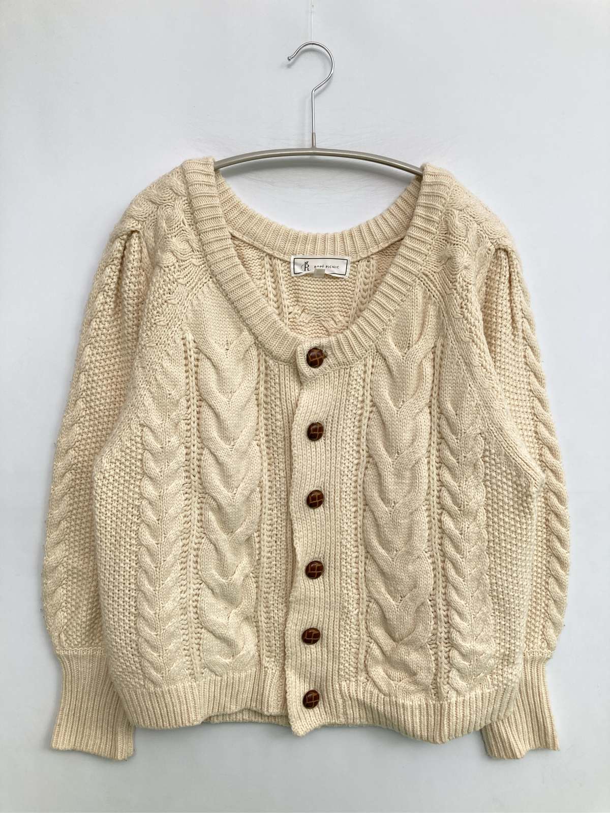 【中古】ROPE PICNIC ロペピクニック カーディガン/ボレロ 38 アイボリー ウール・ニット 無地 ミドル丈 長袖 レディース digdig-10025714 digdig 楽天市場店 パッケージ画像