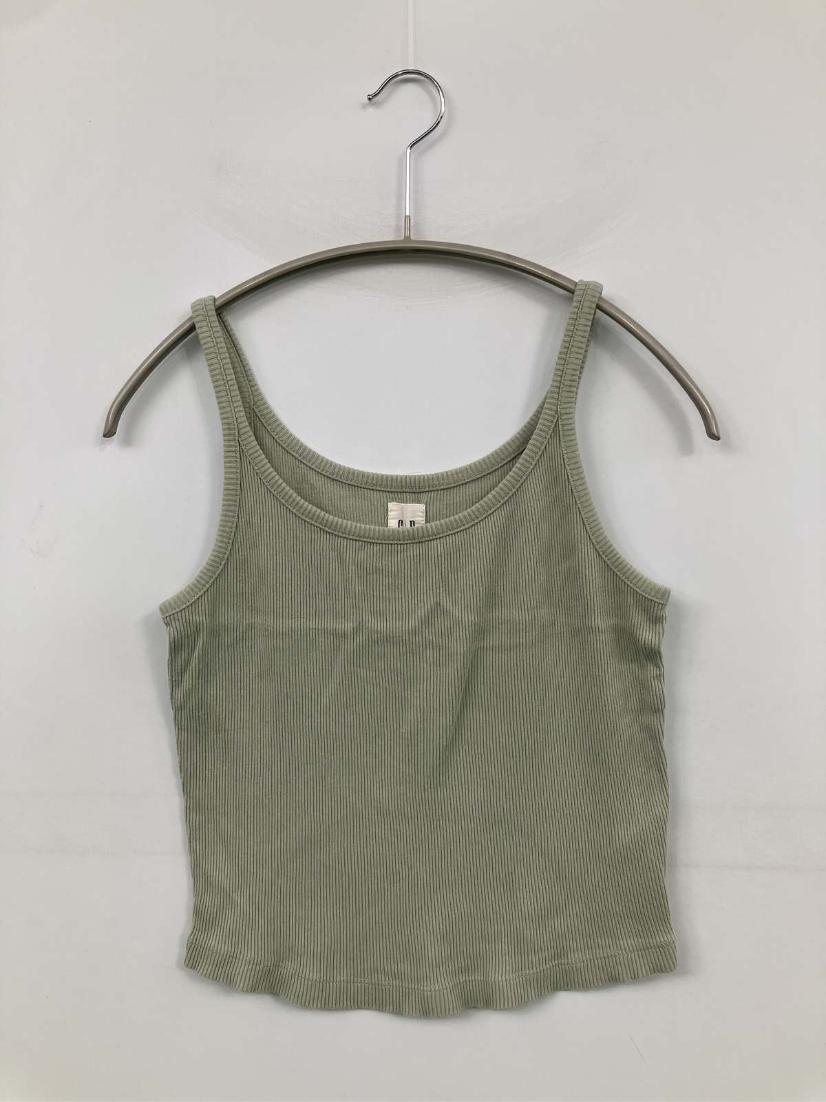 【中古】GAP ギャップ キャミソール S ライトグリーン 無地 カップなし レディース
