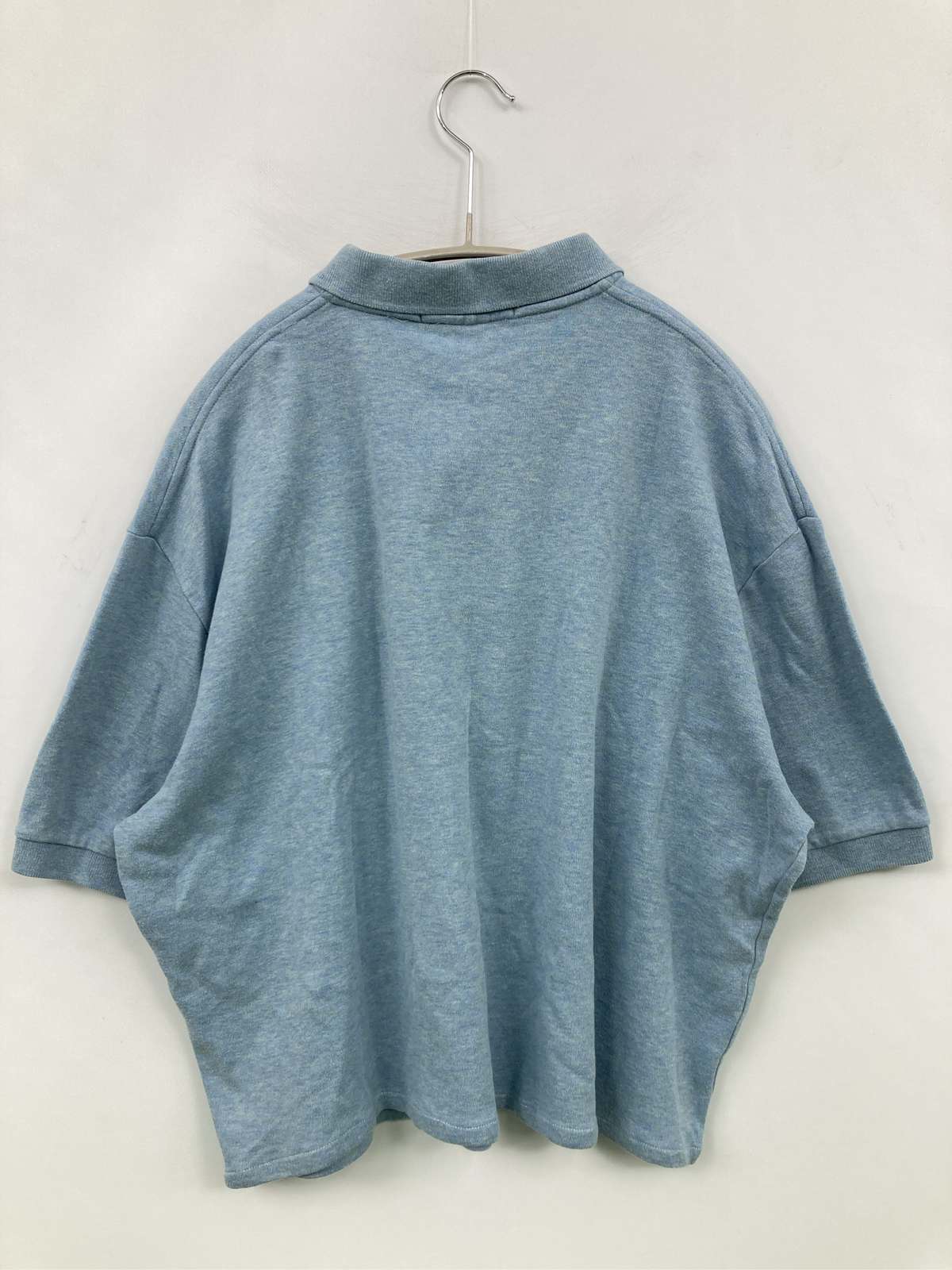 digdig 楽天市場店の【中古】Polo by Ralph Lauren ポロバイラルフローレン ポロシャツ M スカイブルー 無地 ワンポイント 半袖 メンズ｜アングル2