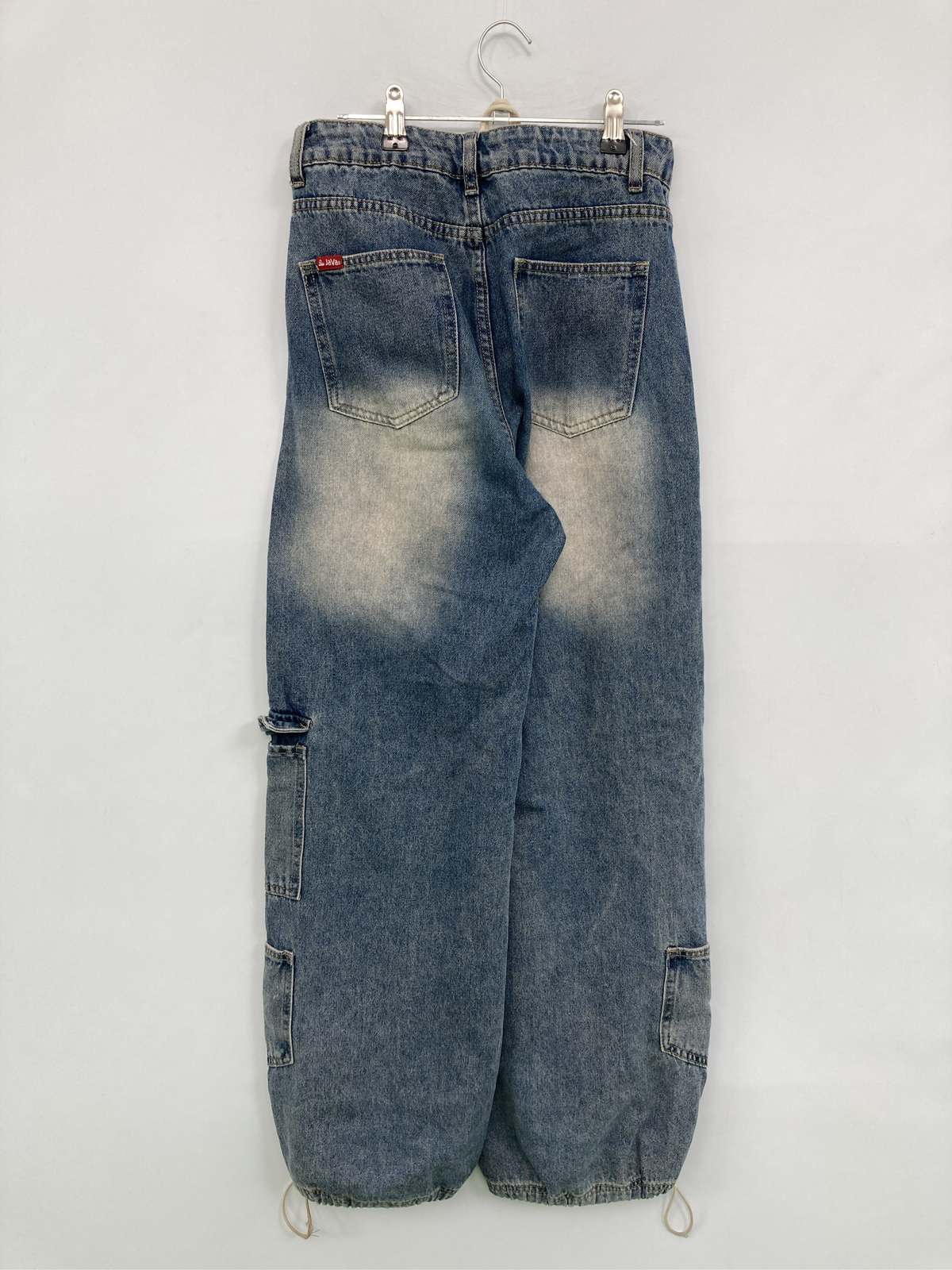 【中古】JaVa ジャバ デニムパンツ M ブルー フルレングス 無地 ブランドロゴ ワイ...
