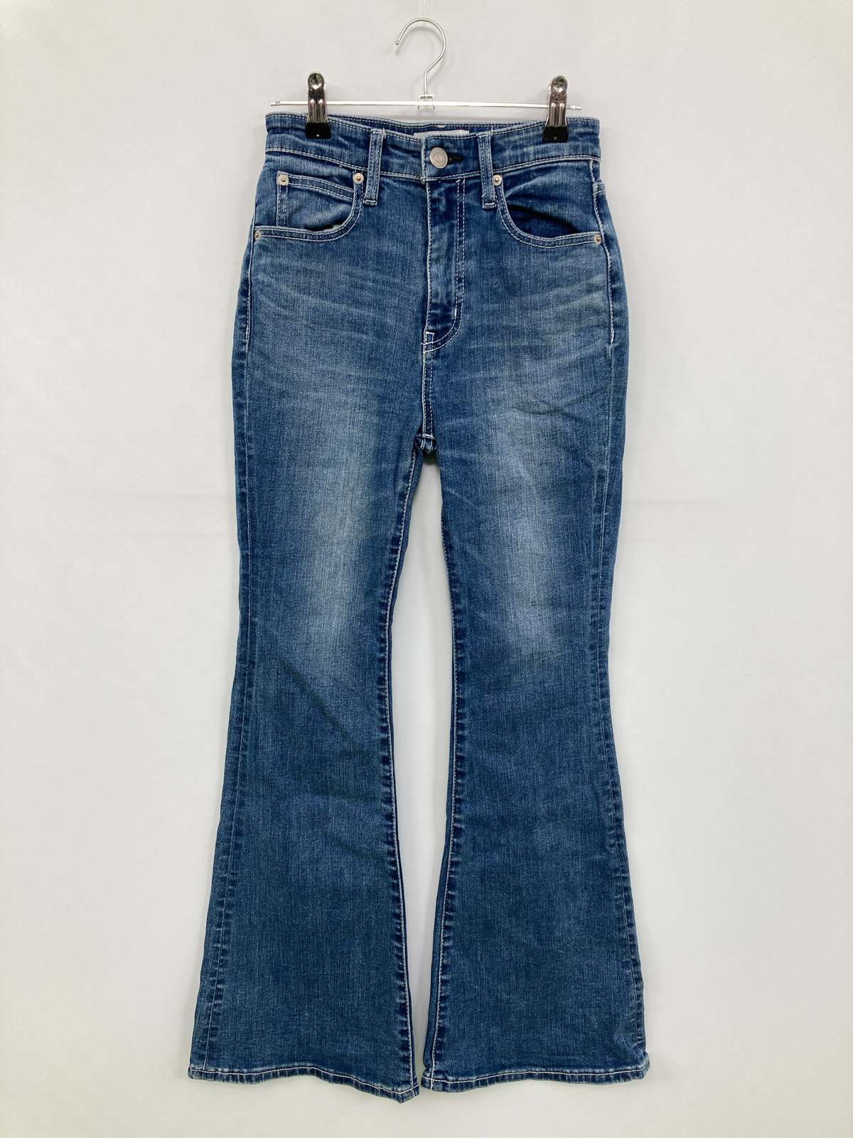 【中古】AZUL by MOUSSY アズールバイマウジー デニムパンツ XS ブルー フルレング...