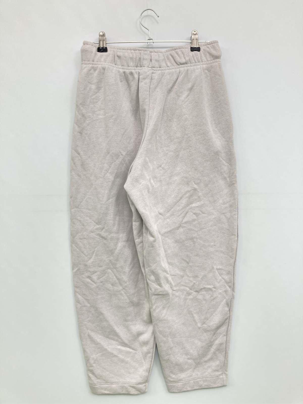 【中古】NIKE ナイキ スウェットパンツ S グレー 無地 ワンポイント ブランドロゴ レギュラー ワイド・ルーズ ウエストゴム・紐 レディース