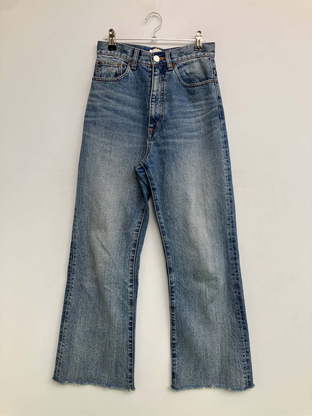 【中古】Mila Owen ミラオーウェン デニムパンツ 0 ブルー フルレングス 無地 スタンダード ストレート レギュラー ヴィンテージ レディース digdig-10050859 digdig 楽天市場店 パッケージ画像