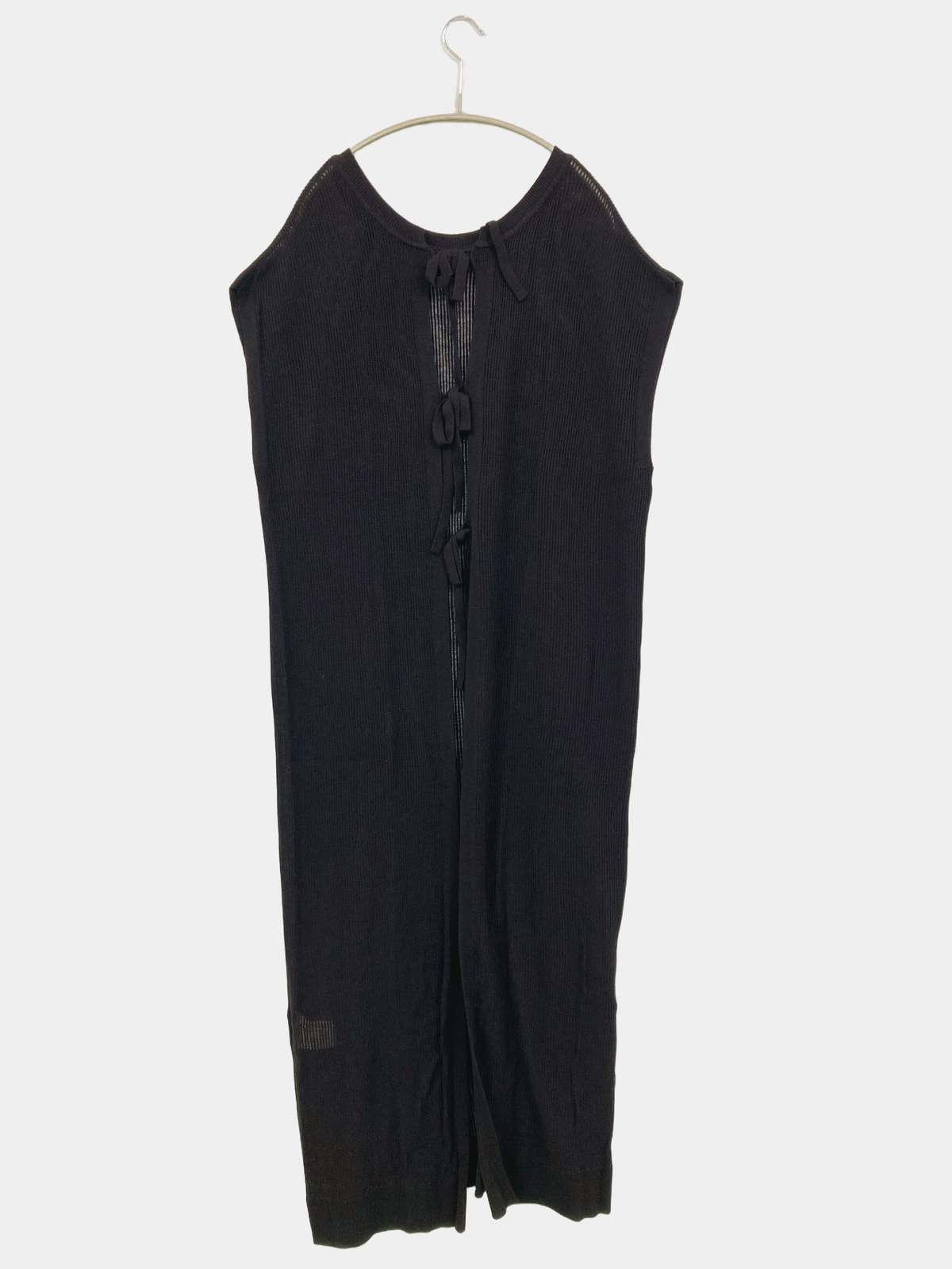 【中古】GLOBAL WORK グローバルワーク ワンピース M ブラック 無地 袖なし ひざ丈 フレア レディース digdig-10072424 digdig 楽天市場店 サンプル画像2