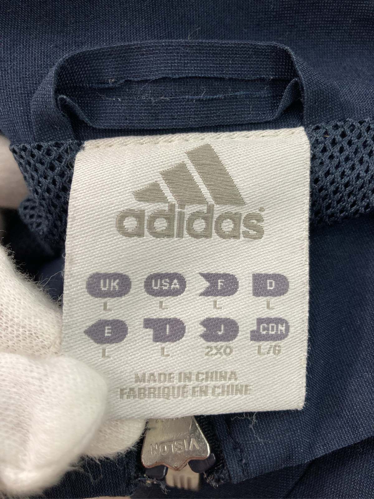 digdig 楽天市場店の【中古】adidas アディダス ジャージ/トラックジャケット 2XO ネイビー メンズ｜アングル3