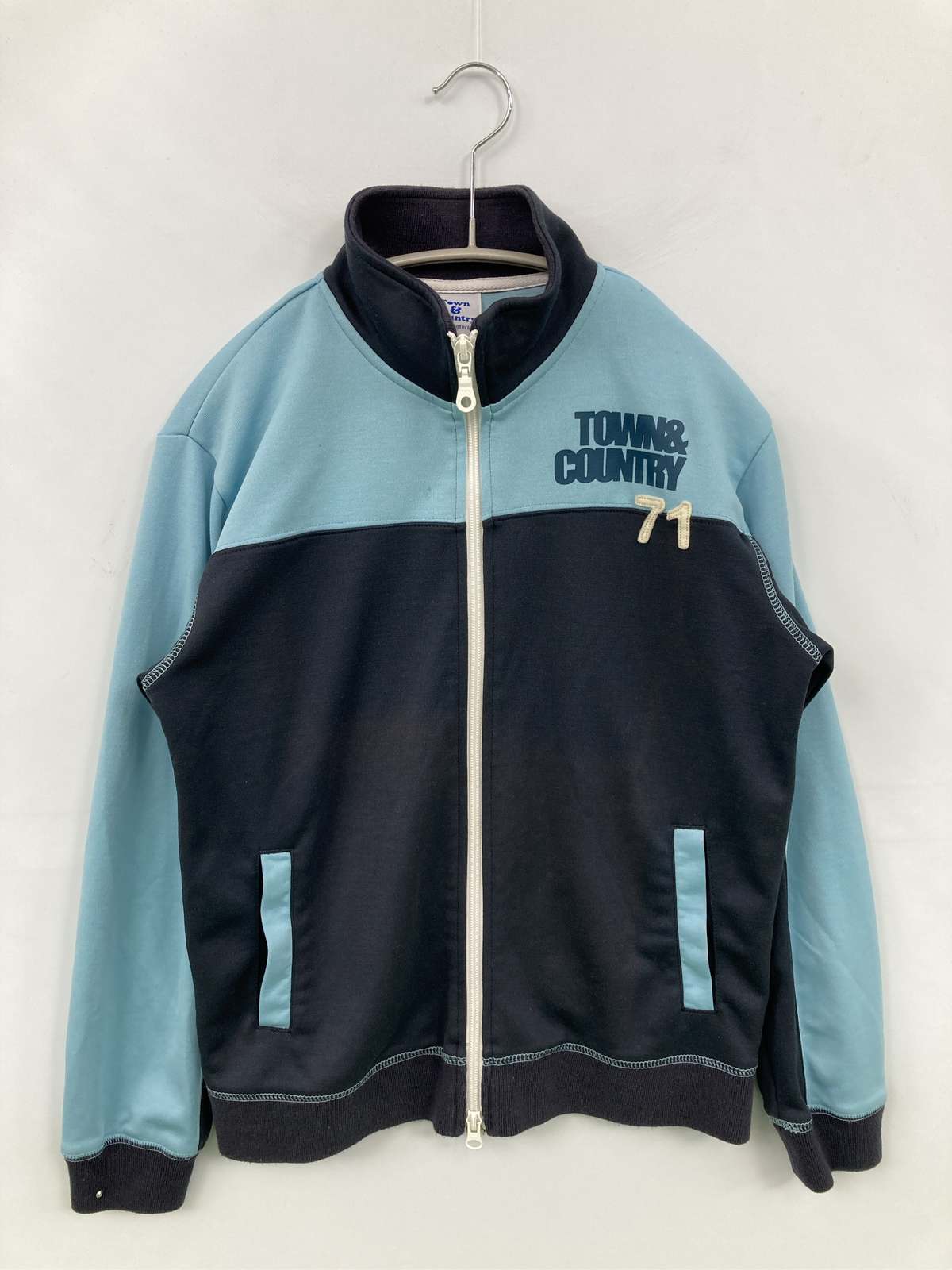 【中古】Town&Country ジャージ/トラックジャケット 150 スカイブルー メンズ レデ...