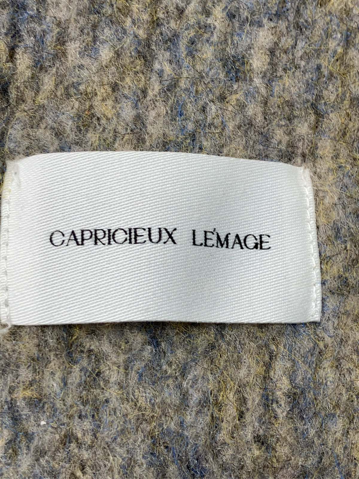 【中古】CAPRICIEUX LE'MAGE カプリシュレマージュ マフラー F グレー ニット 無地...