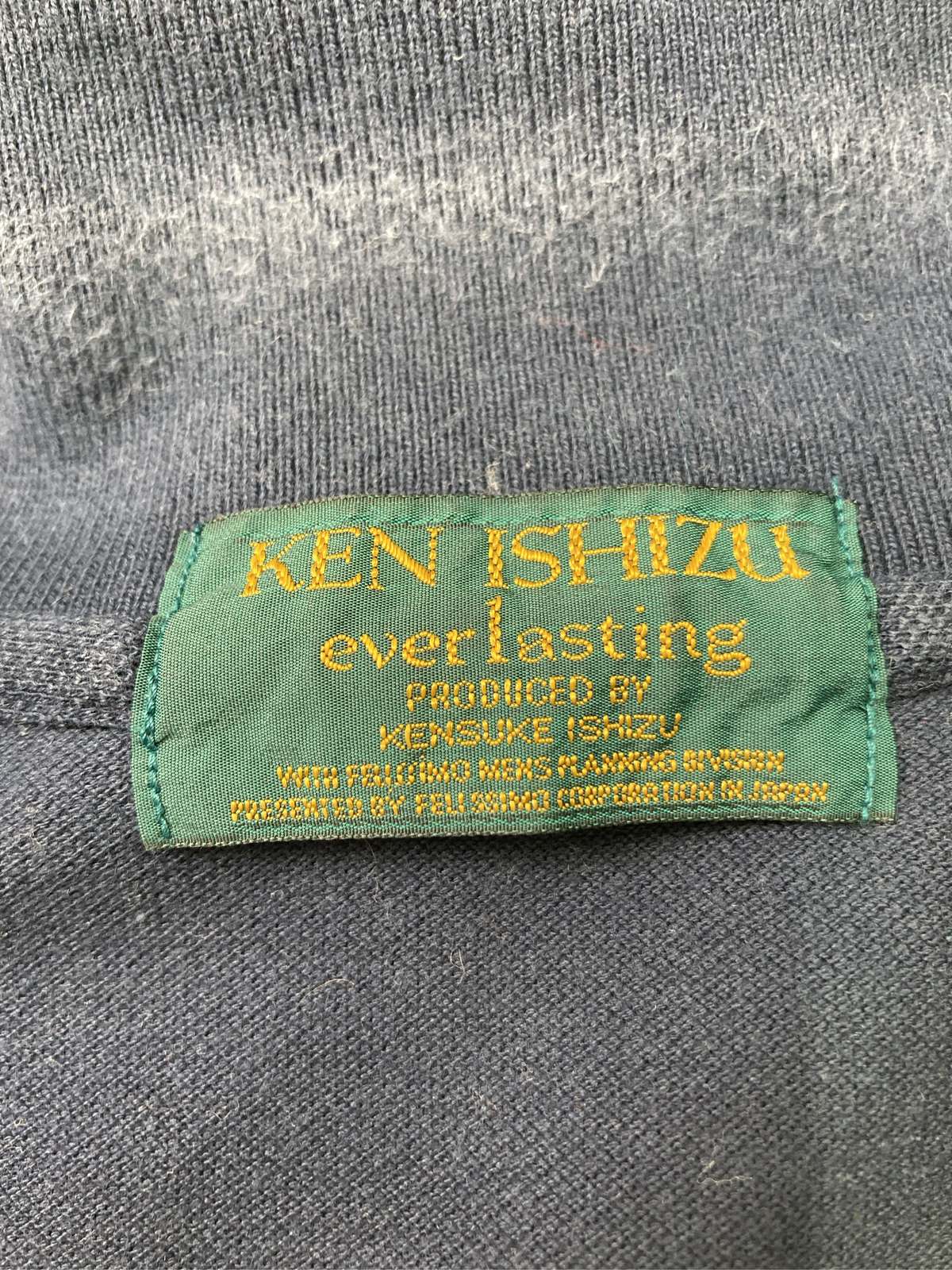 digdig 楽天市場店の【中古】KEN ISHIZU ポロシャツ L ネイビー 無地 半袖 レディース｜アングル3