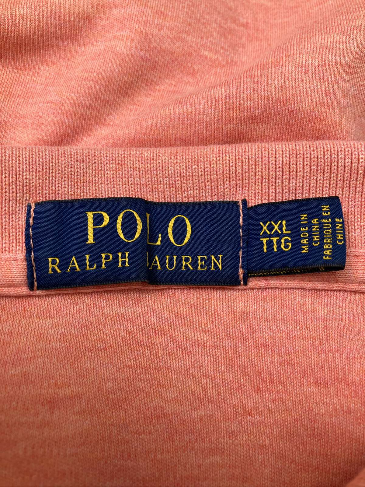 digdig 楽天市場店の【中古】Polo Ralph Lauren ポロラルフローレン ポロシャツ XXL オレンジ 無地 ワンポイント 半袖 メンズ｜アングル3