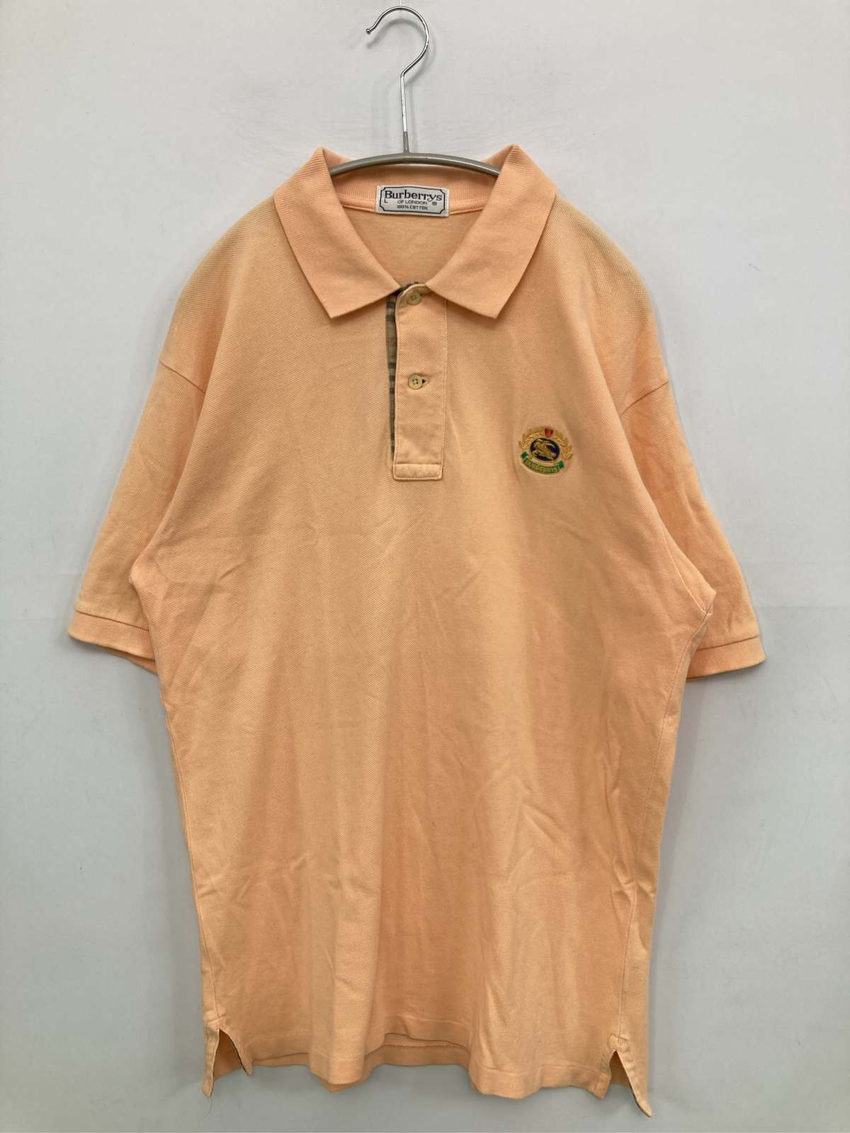 【中古】Burberrys バーバリーズ ポロシャツ L オレンジ メンズ