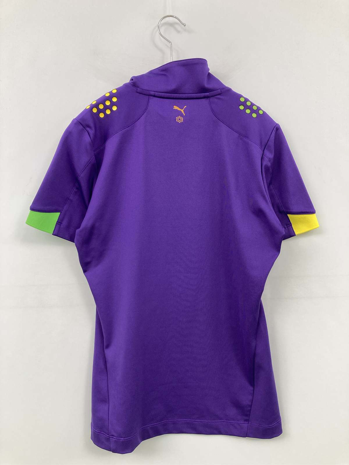 digdig 楽天市場店の【中古】PUMA プーマ ポロシャツ L パープル 無地 ブランドロゴ 半袖 レディース｜アングル2