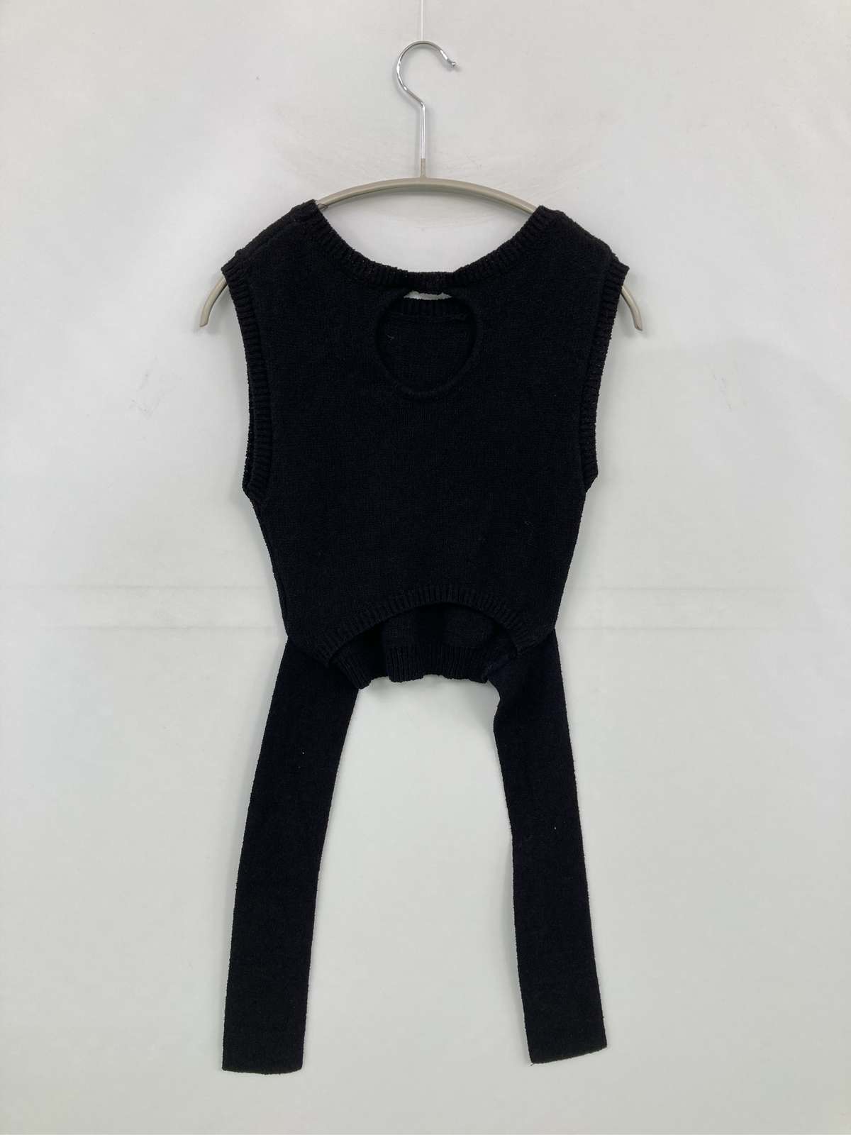【中古】MURUA ムルーア ニット/セーター F ブラック ニット コットン ナイロン 無...