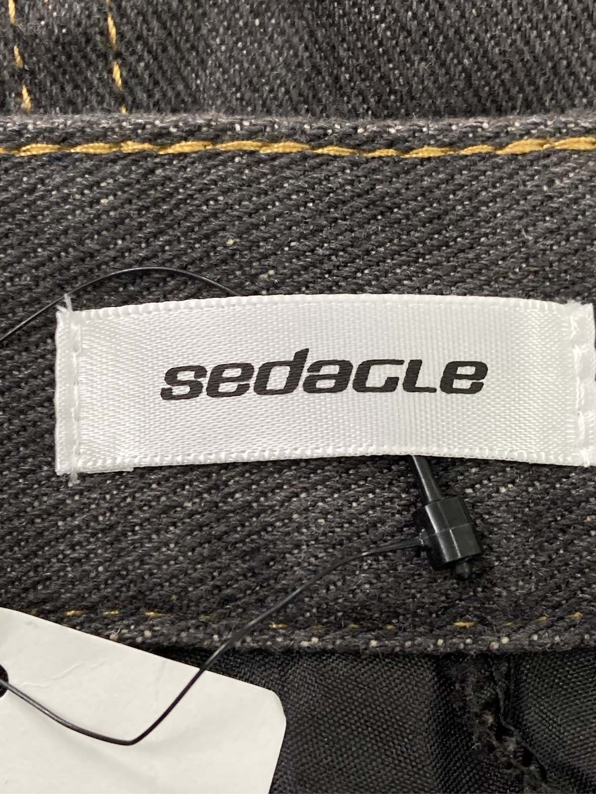 digdig 楽天市場店の【中古】SEDACLE セダクル デニムスカート ブラック ショート・ミニ丈 台形 レディース｜アングル3