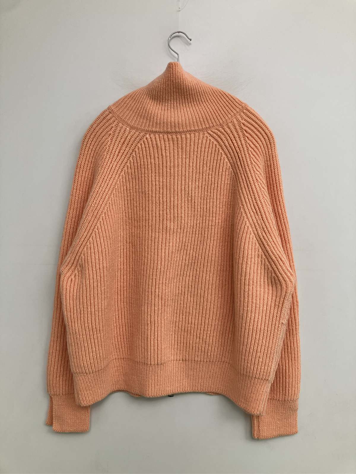 digdig 楽天市場店の【中古】ニット/セーター オレンジ ニット 無地 ミドル丈 長袖 タートルネック/ハイネック レディース｜アングル2