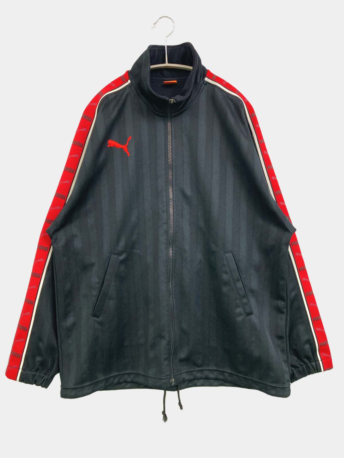 【中古】PUMA プーマ ジャージ/トラックジャケット S~M ブラック メンズ