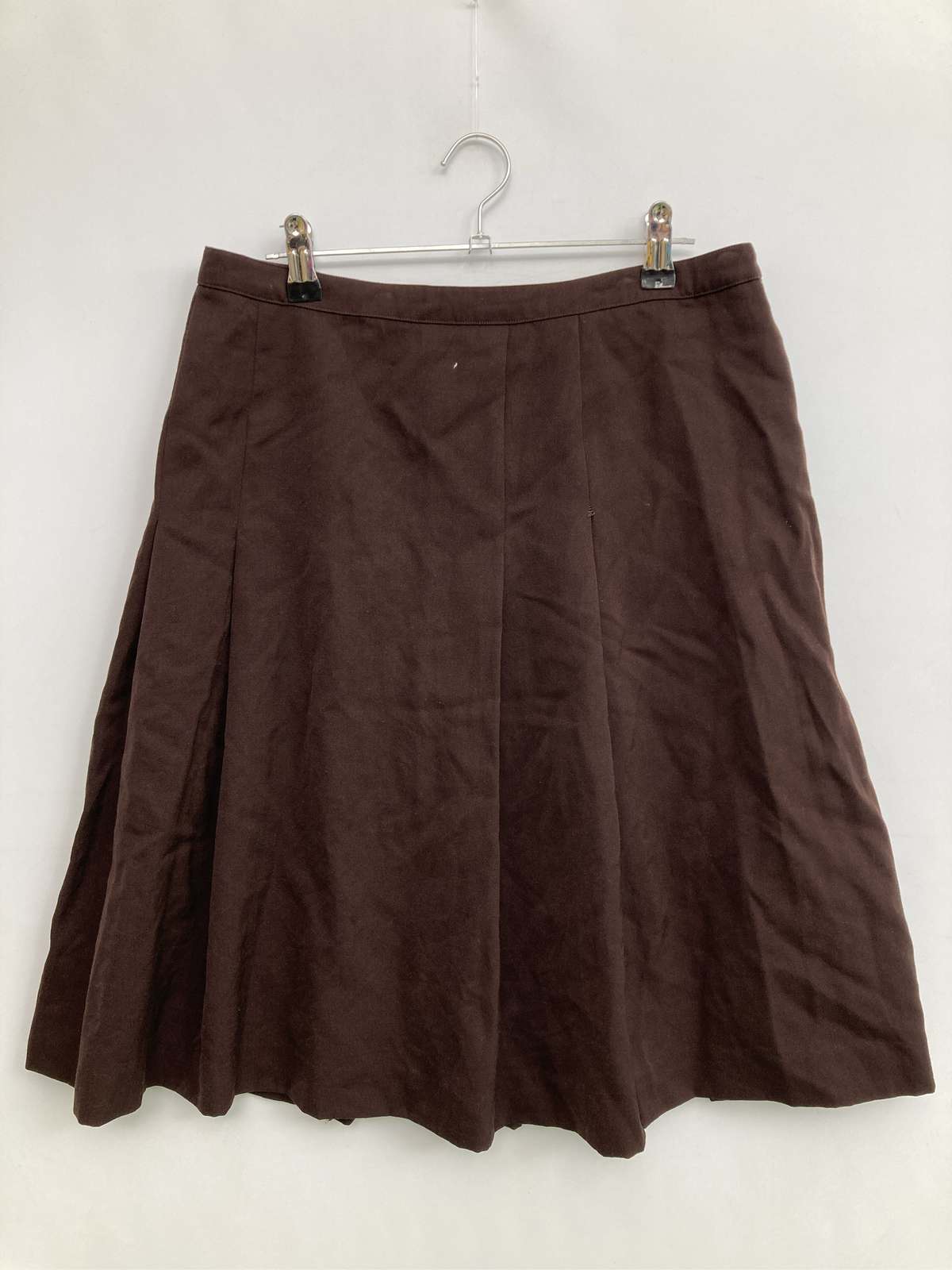 【中古】agnès b. アニエスベー ショート/ミニスカート 40 ブラウン レディース