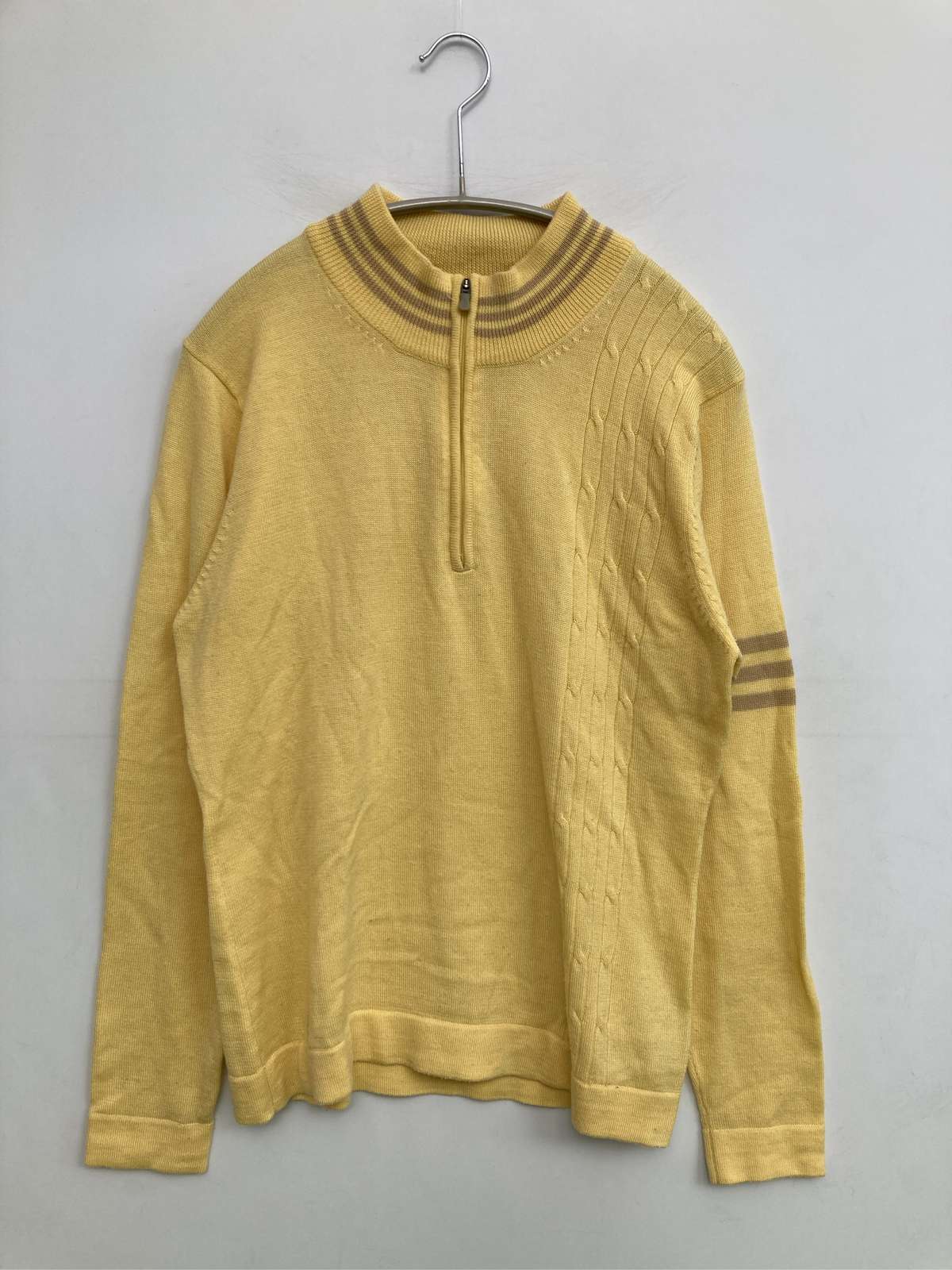 【中古】adidas アディダス ニット/セーター L イエロー レディース