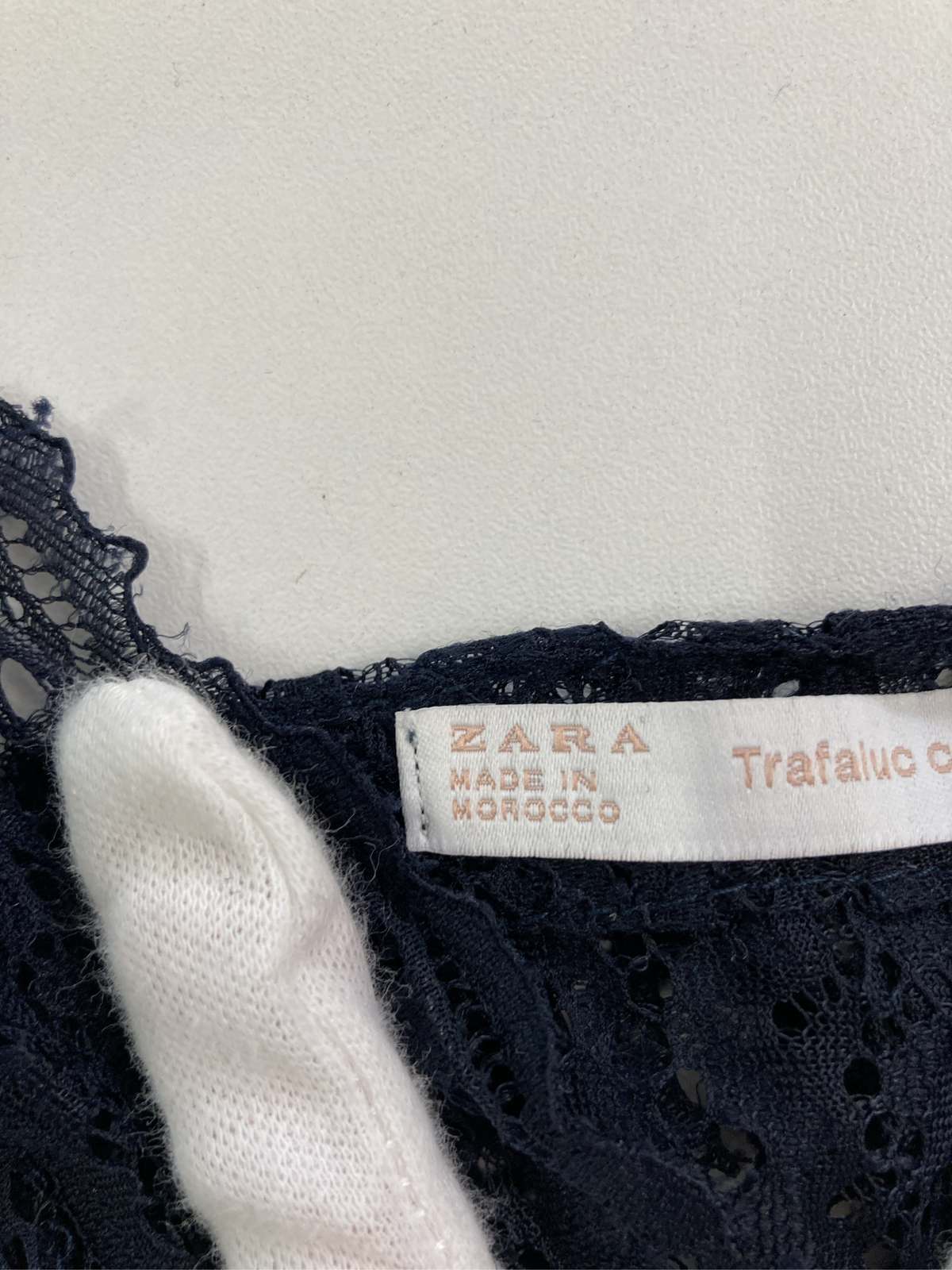 【中古】ZARA ザラ キャミソール USA M ブラック レース カップなし レディース