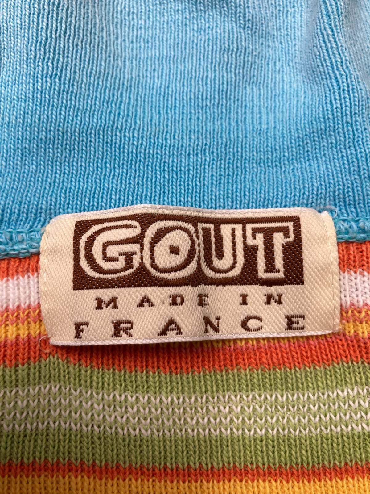 digdig 楽天市場店の【中古】GOUT ポロシャツ レッド ボーダー柄 半袖 レディース｜アングル3