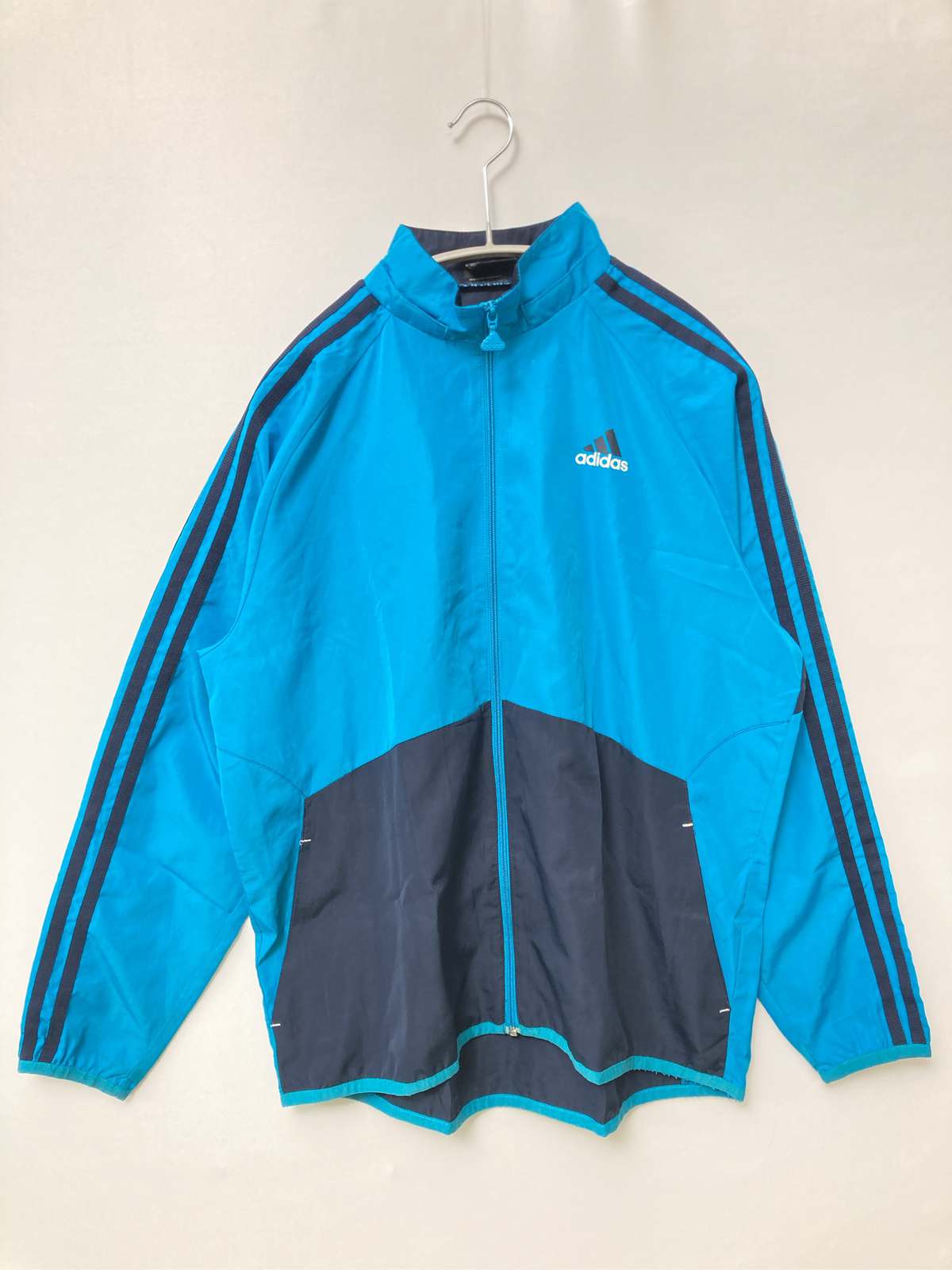 【中古】adidas アディダス ジャージ/トラックジャケット 160 スカイブルー メンズ...