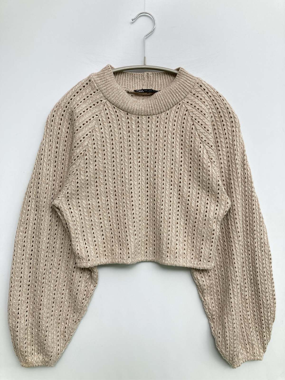 【中古】ZARA ザラ ニット/セーター EUR S ベージュ レディース