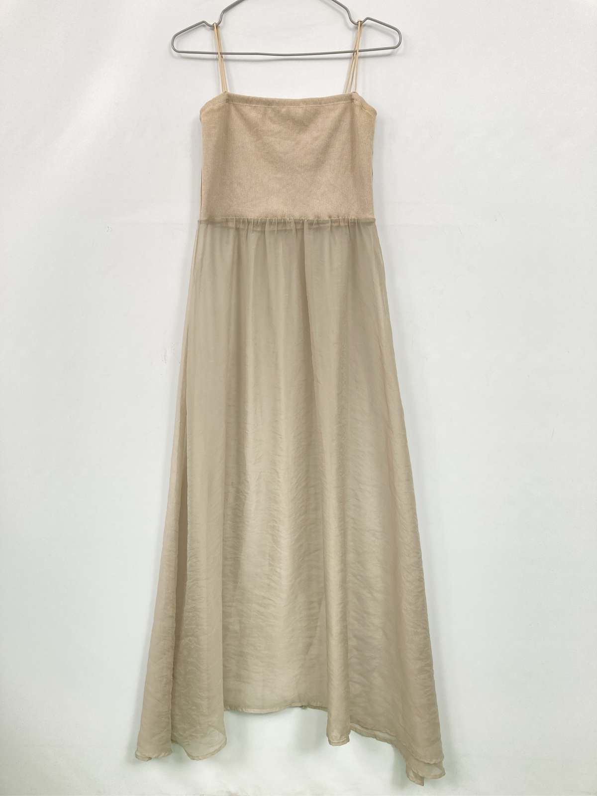 【中古】mystic ミスティック ワンピース 22 ベージュ レディース