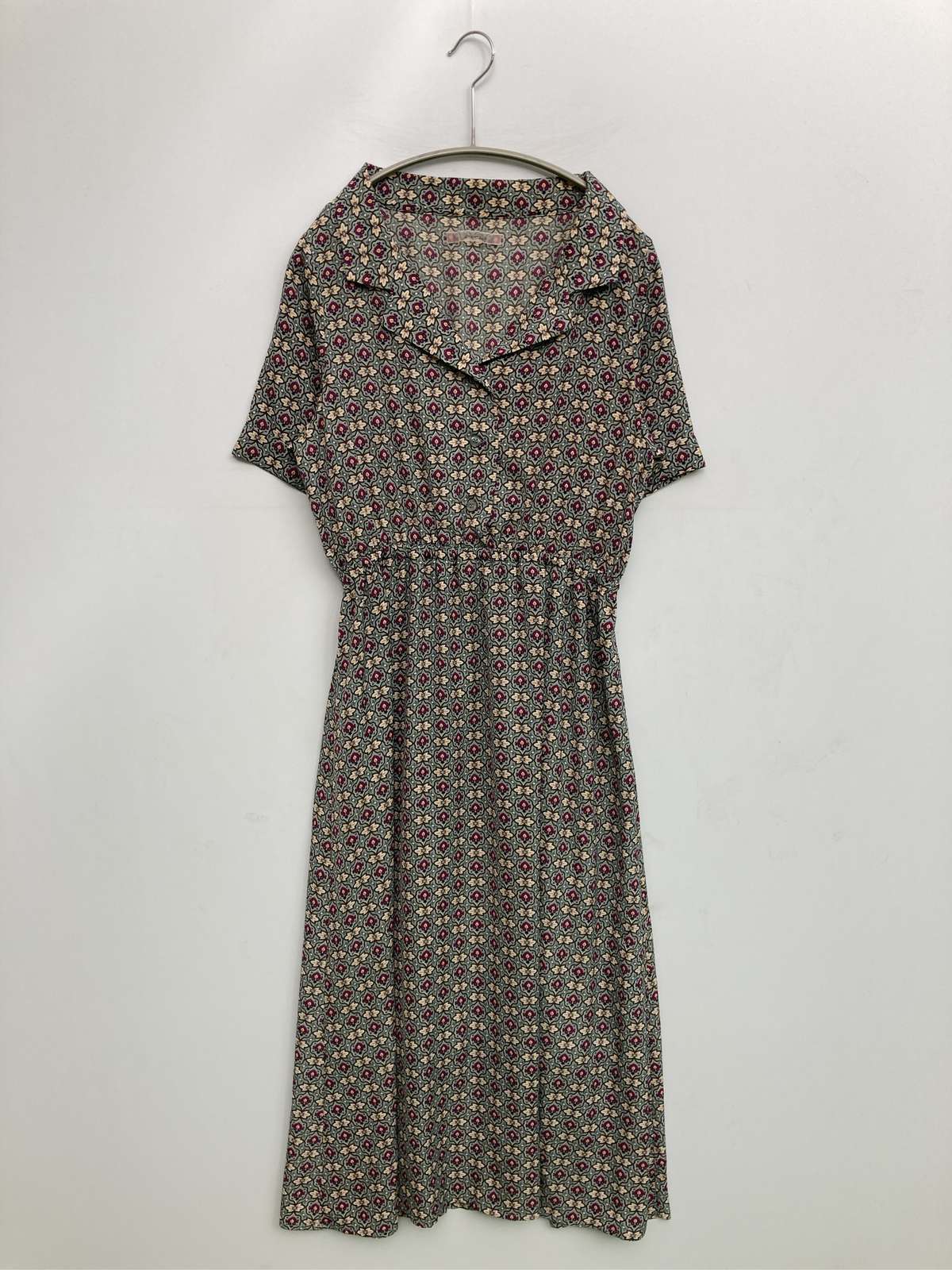 【中古】NICE CLAUP ナイスクラップ ワンピース F グレー レディース