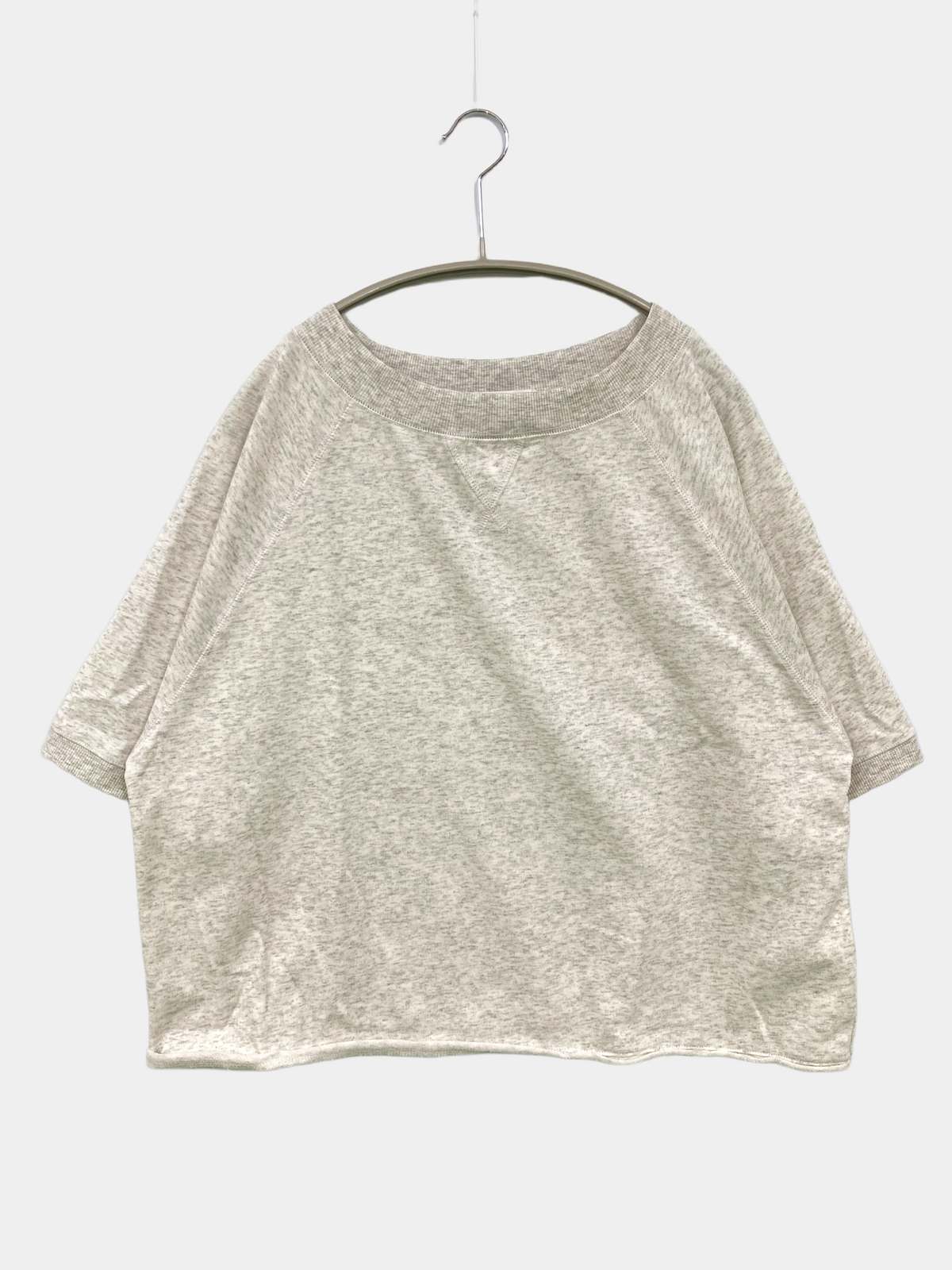【中古】GLOBAL WORK グローバルワーク Tシャツ/カットソー M グレー 無地 ショート丈 半袖 クルーネック(丸首) レディース digdig-10074958 digdig 楽天市場店 パッケージ画像