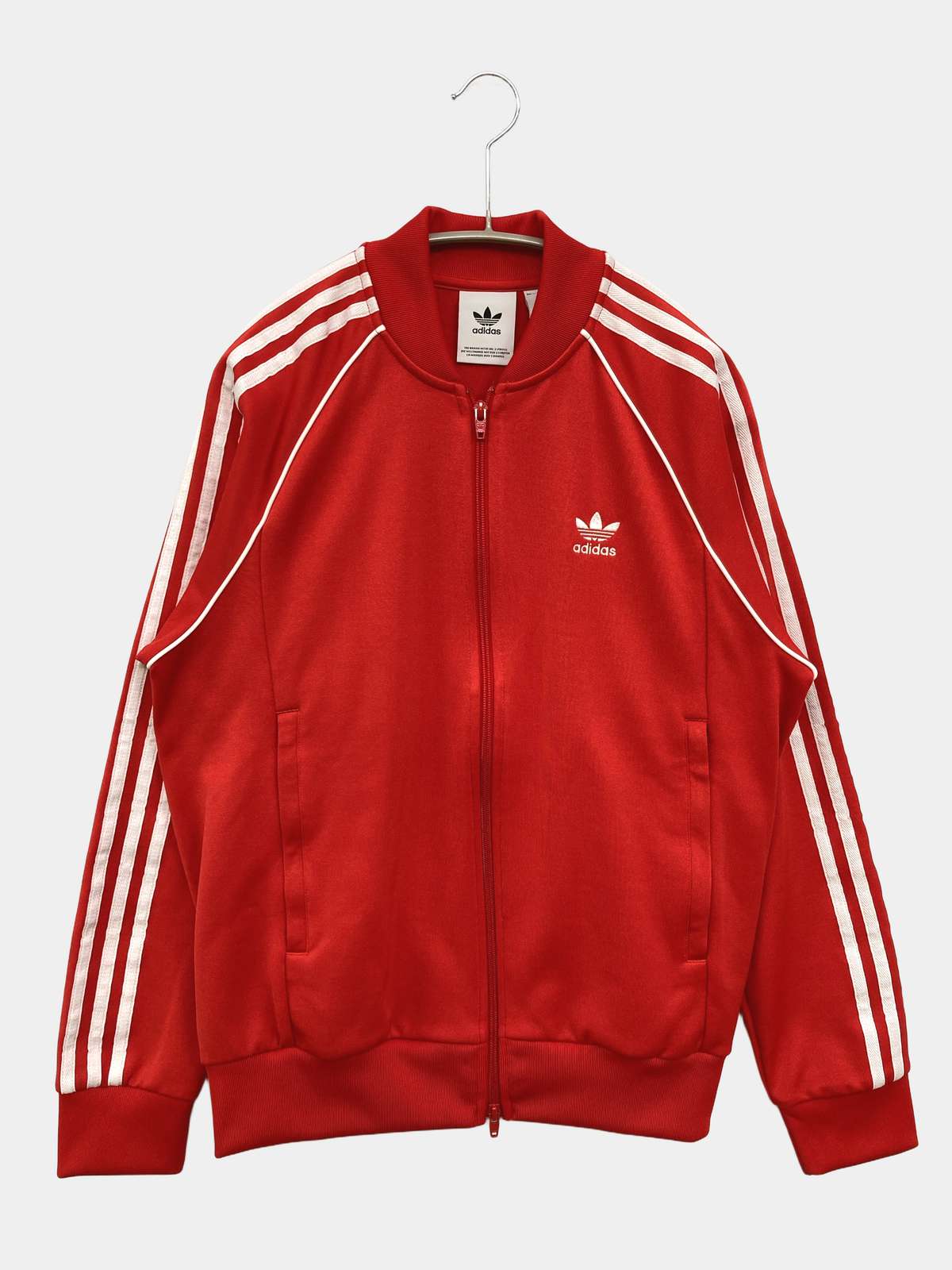 【中古】adidas アディダス ジャージ/トラックジャケット L レッド メンズ