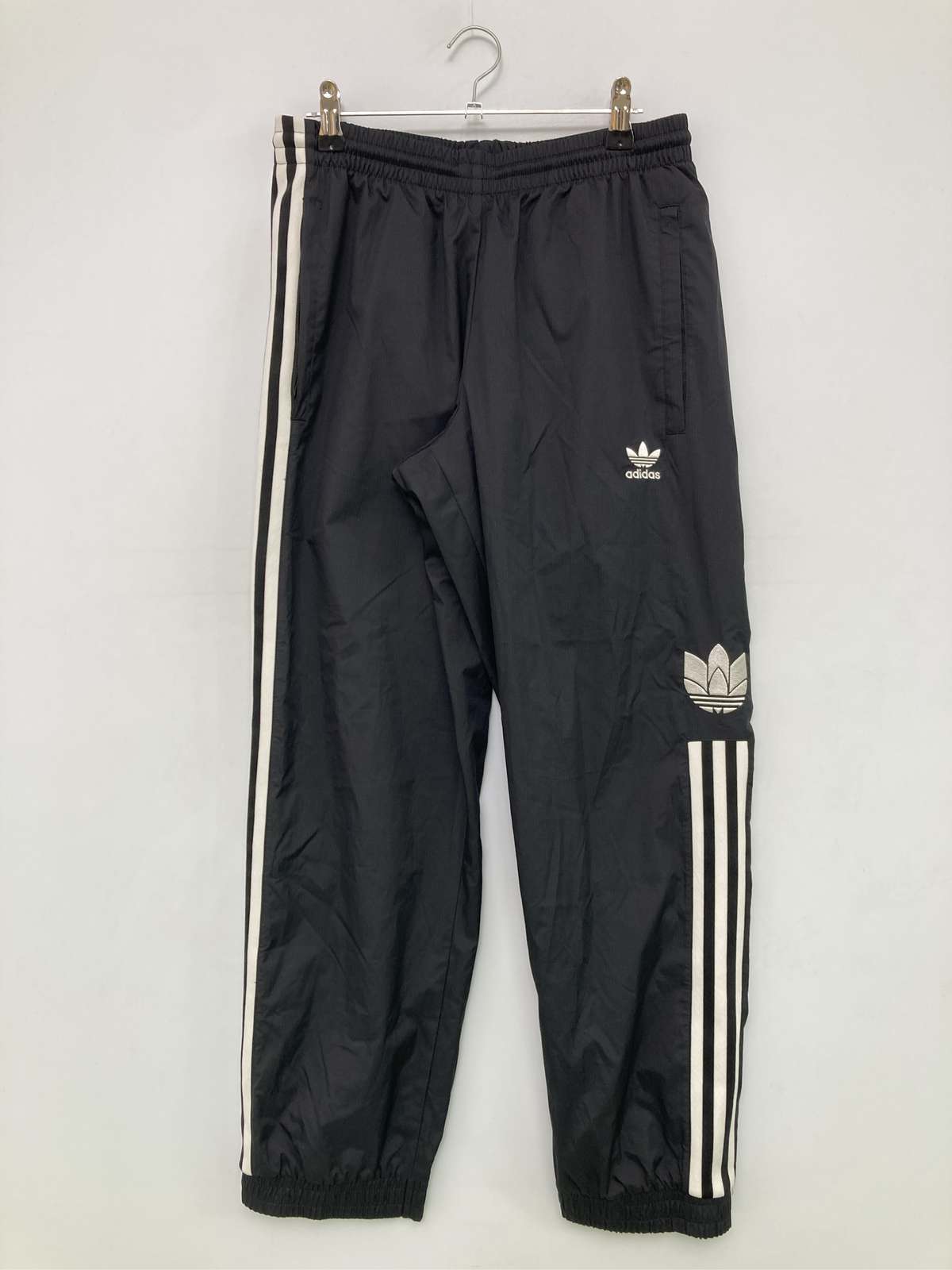 【中古】adidas アディダス ジャージ/トラックパンツ M ブラック レディース