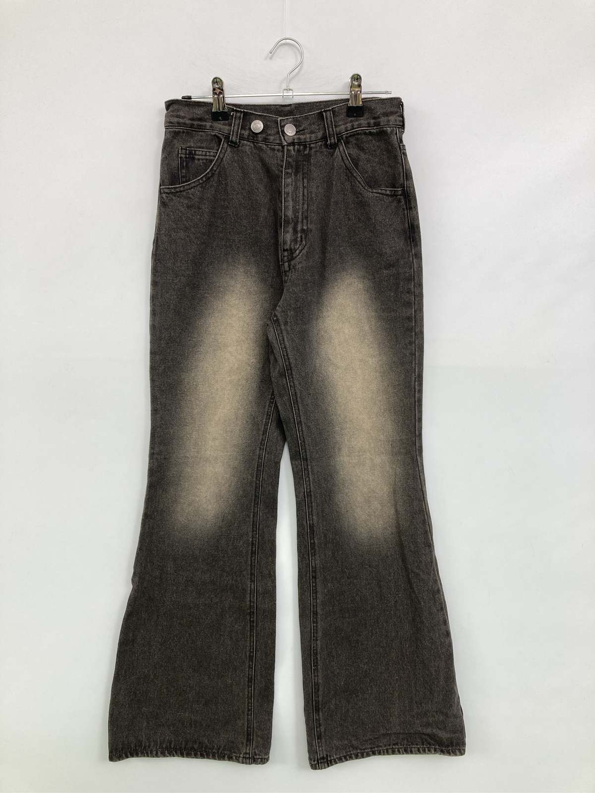 Other - 【中古】RAY CASSIN レイカズン デニムパンツ S ブラック フルレングス 無地 ワイド・ルーズ フレア・ブーツカット レギュラー ヴィンテージ レディース