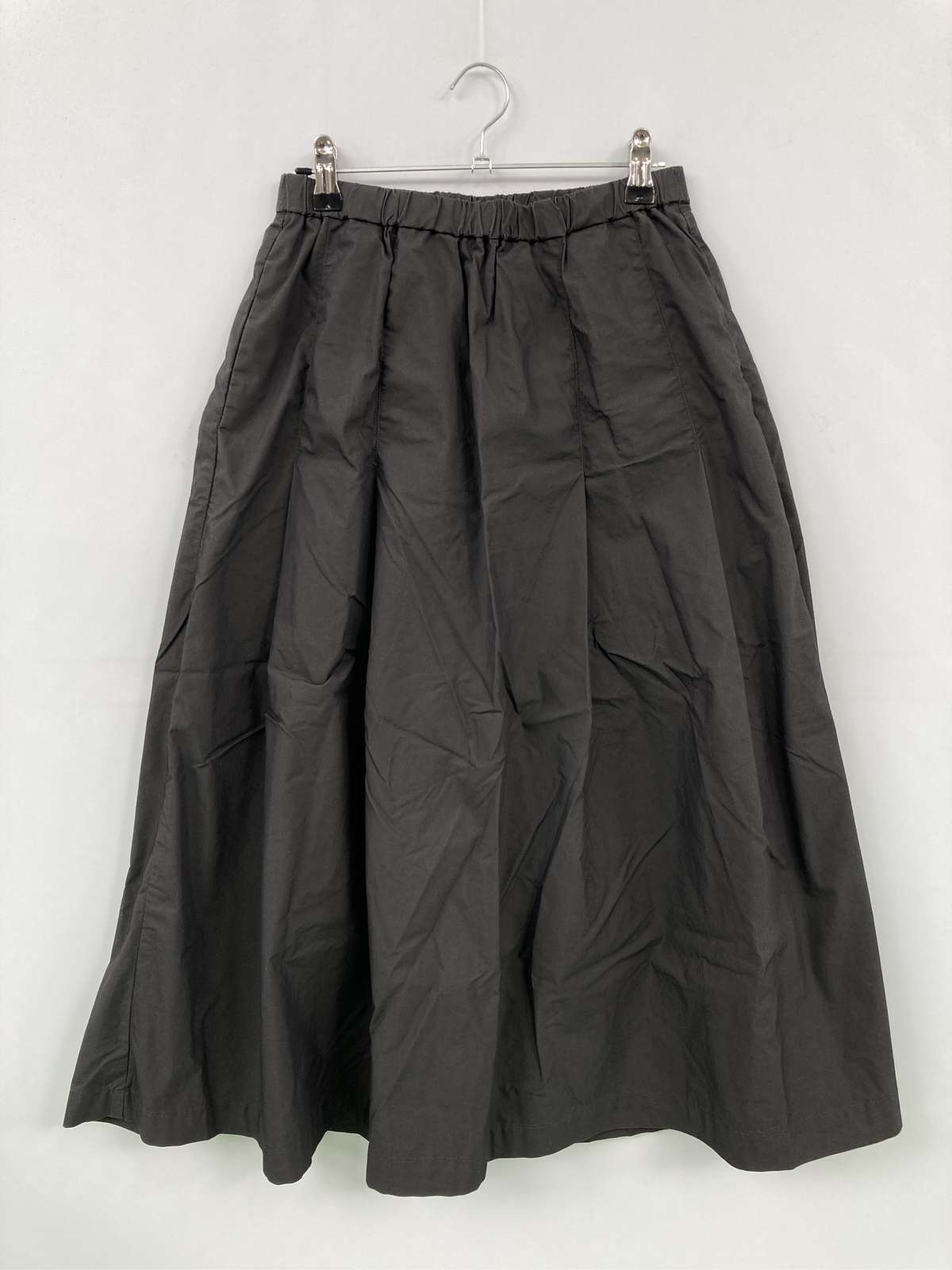 【中古】無印良品 ムジルシリョウヒン ロングスカート XS-S ブラック レディース