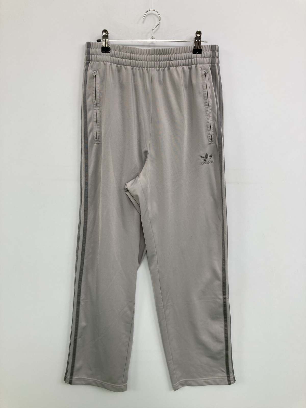 【中古】adidas アディダス ジャージ/トラックパンツ M グレー レディース