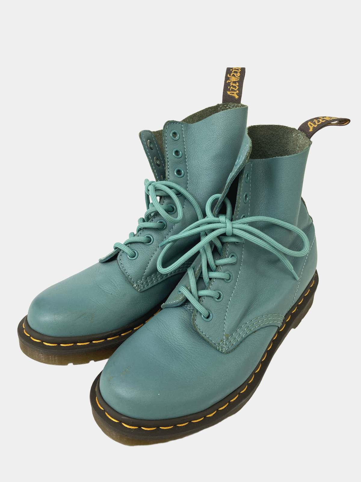 ドクターマーチン　エメラルドブルー　UK6 ドクターマーチン エメラルドブルー UK6 COLOR STITCH AW24｜